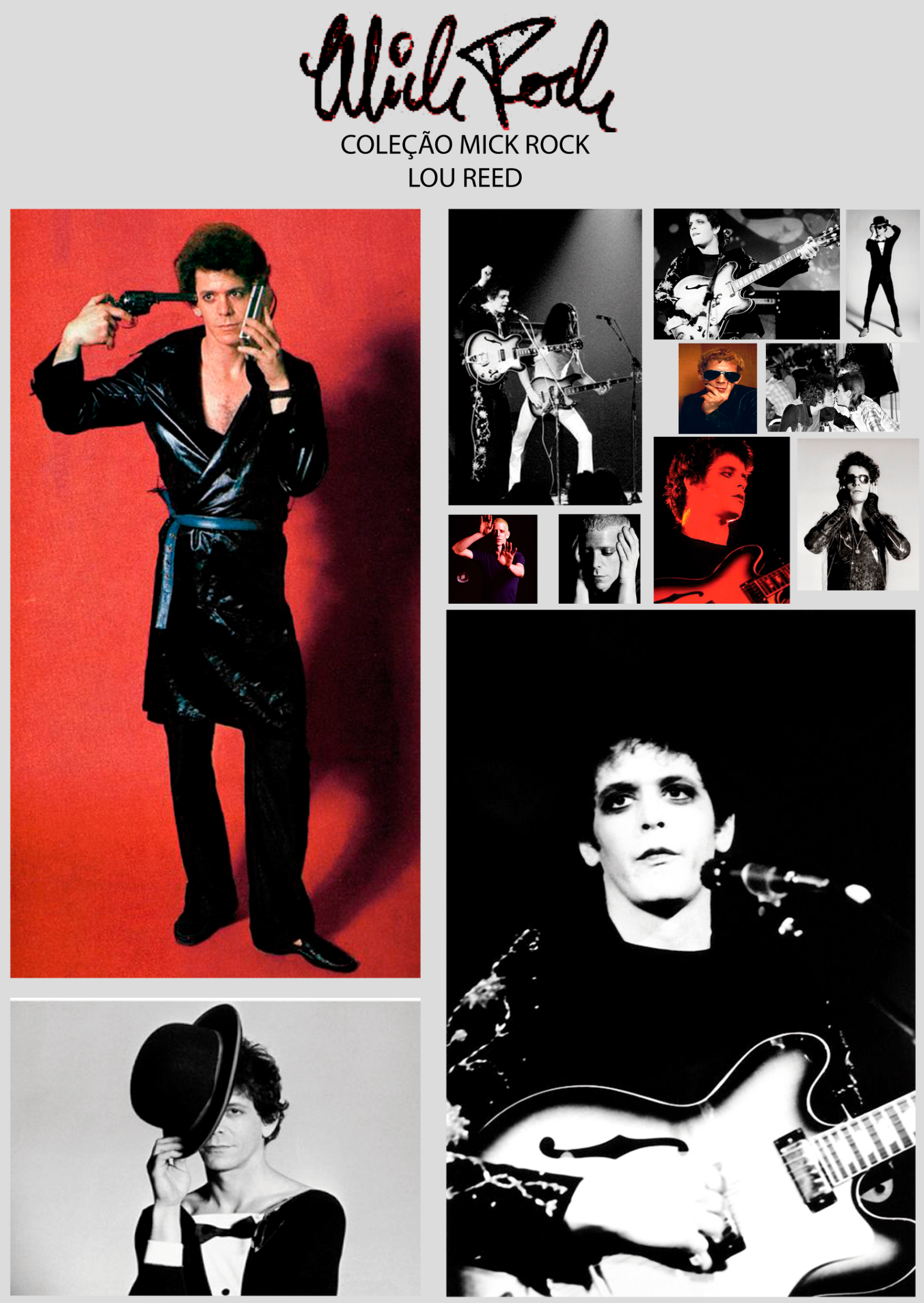 Nome do produto  Mick Rock - Lou Reed - Poster