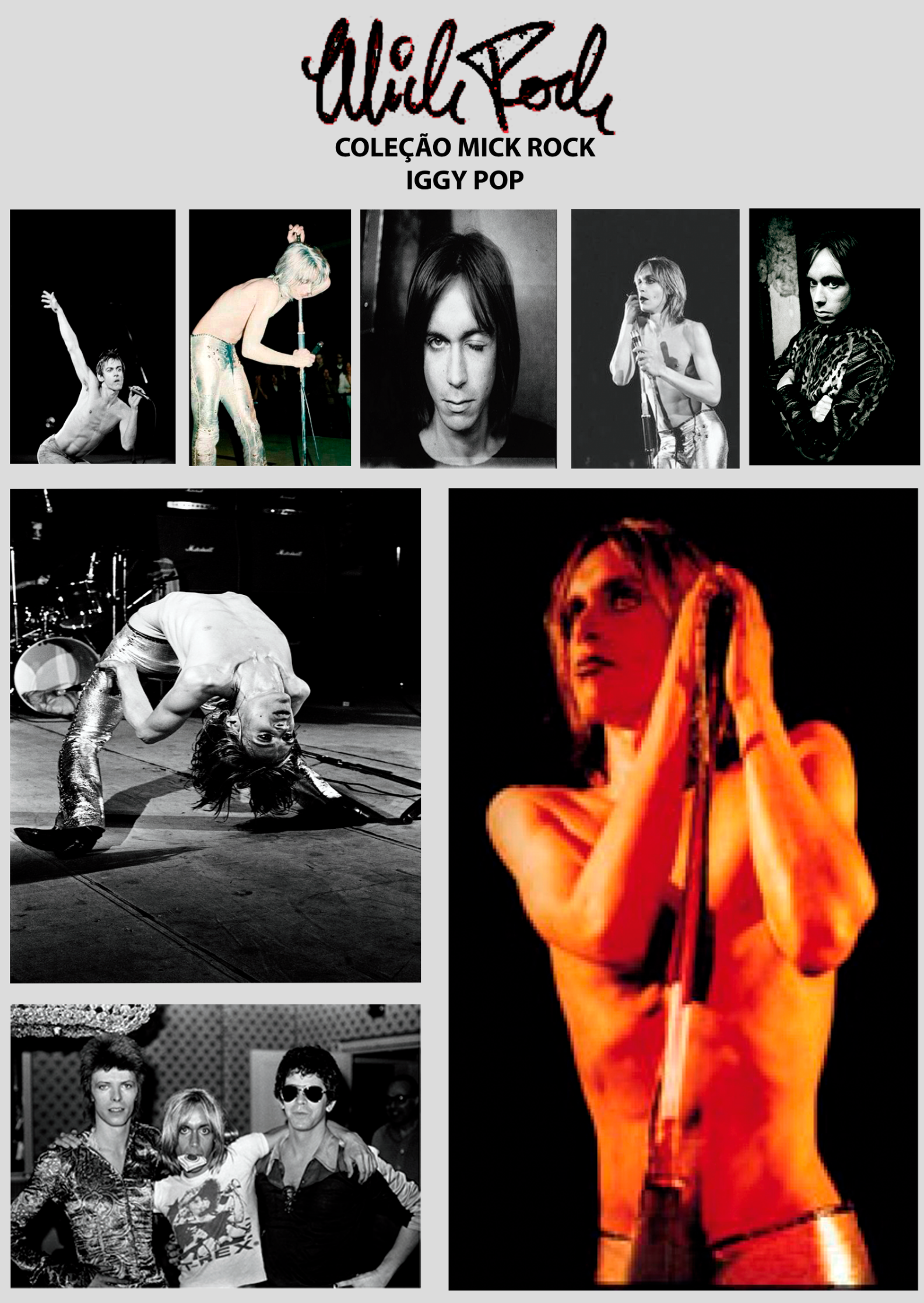 Nome do produto  Mick Rock - Iggy Pop - Poster