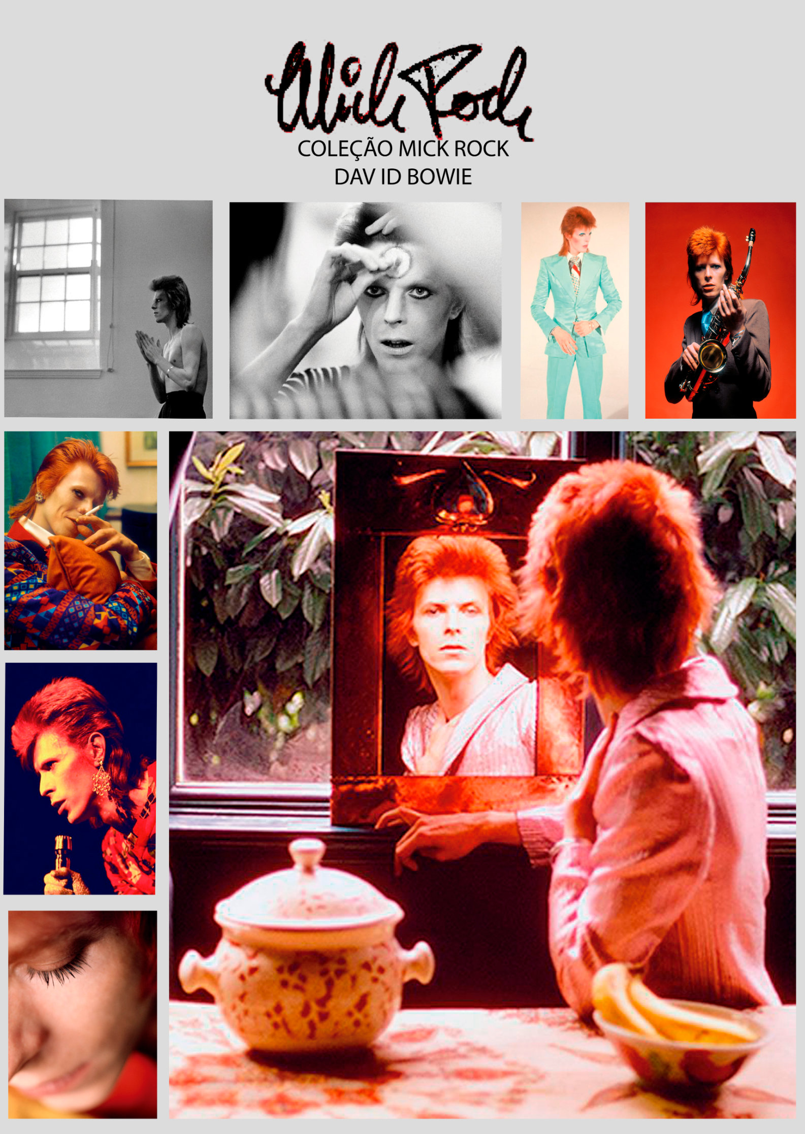 Nome do produto  Mick Rock - David Bowie - Poster