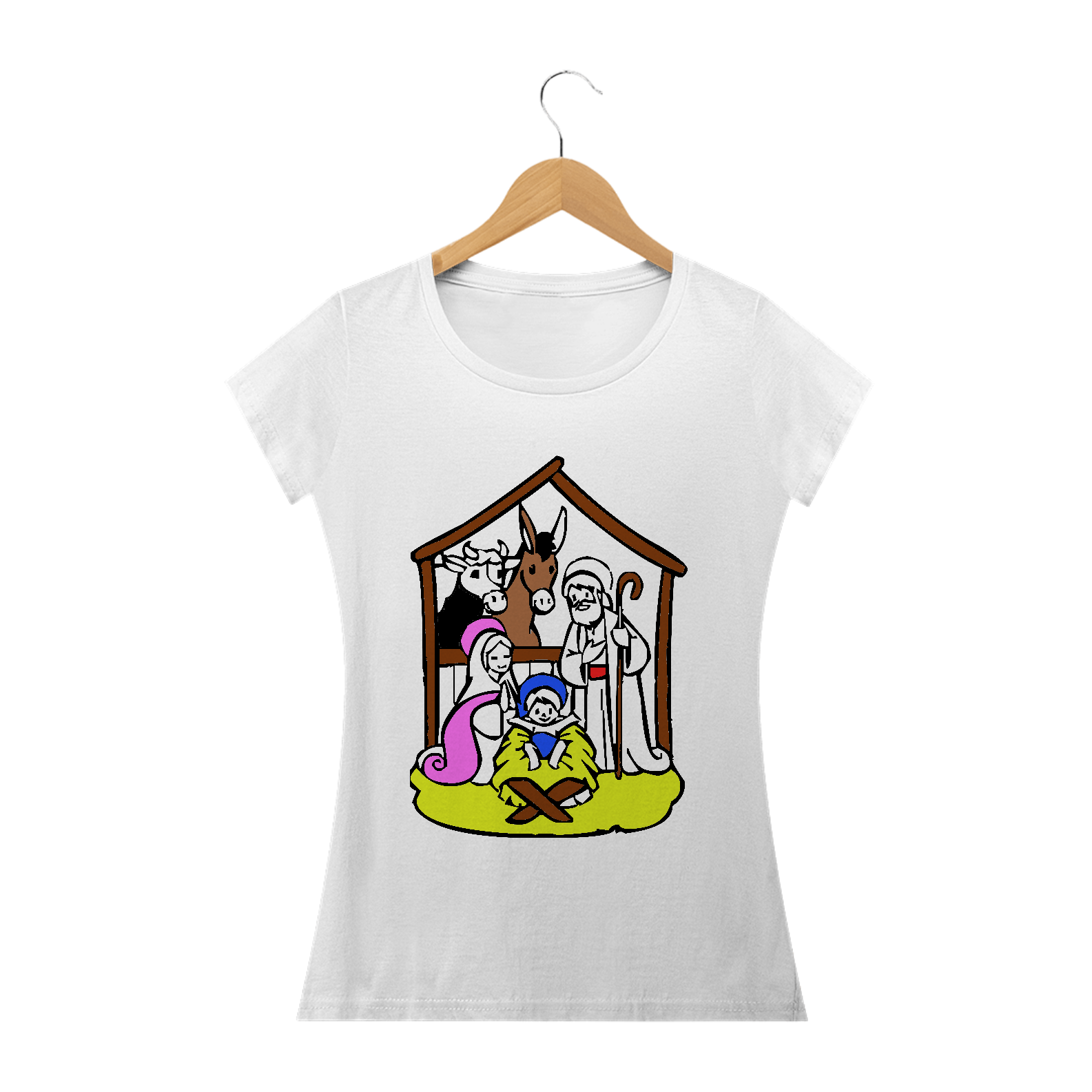 Camiseta baby look Símbolo Presépio 