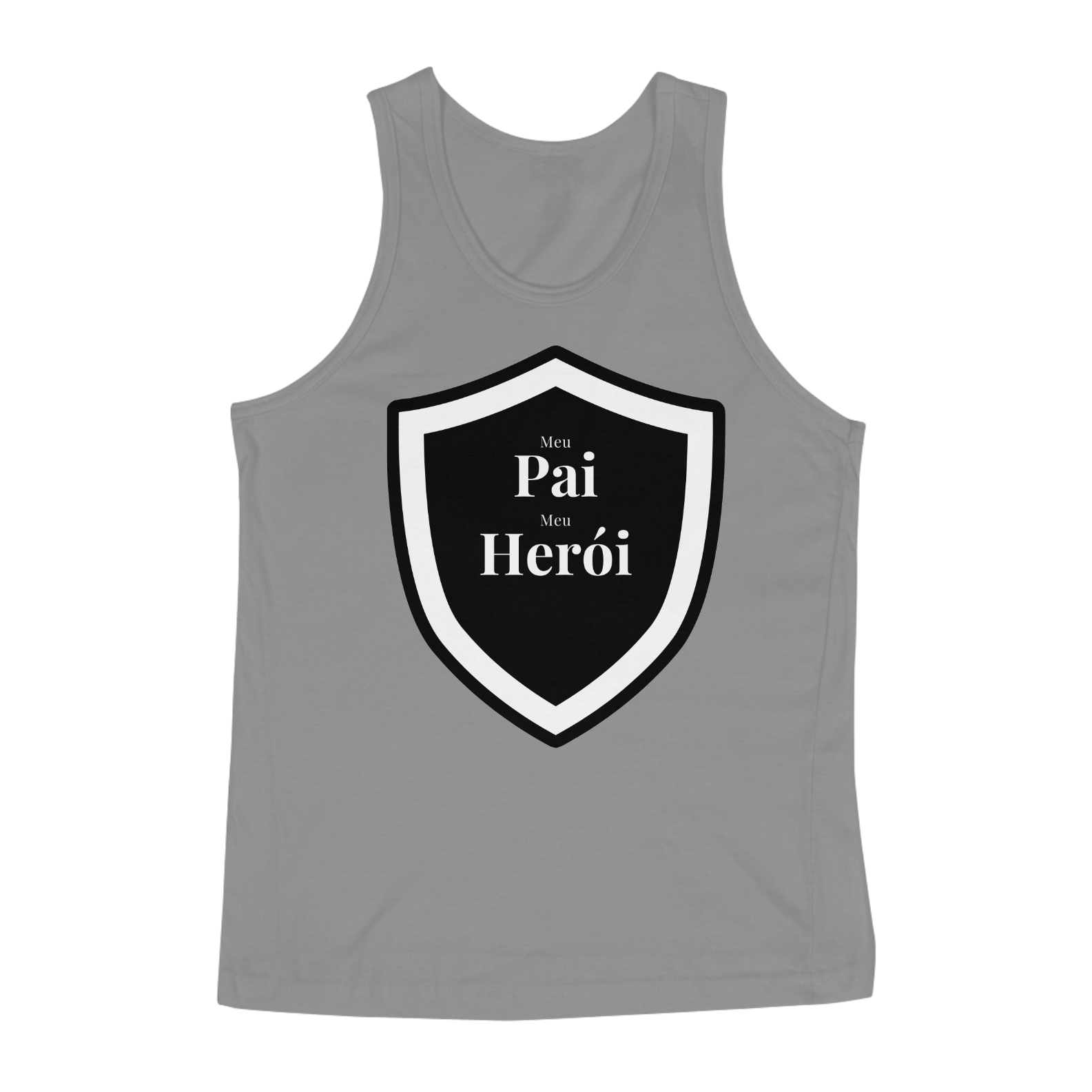 Camiseta Regata frase Meu Pai Meu Herói