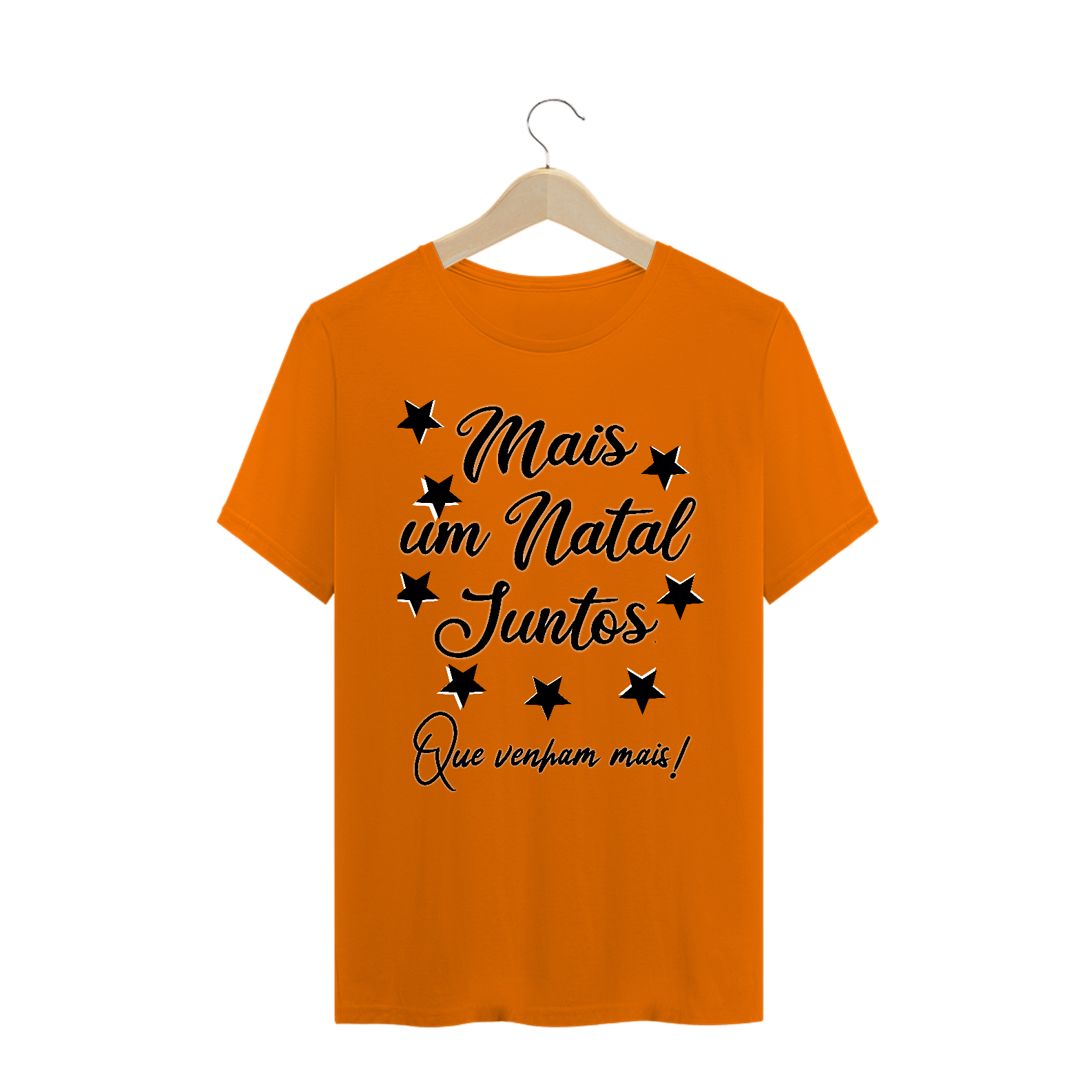 Camiseta Frase Mais um Natal Juntos
