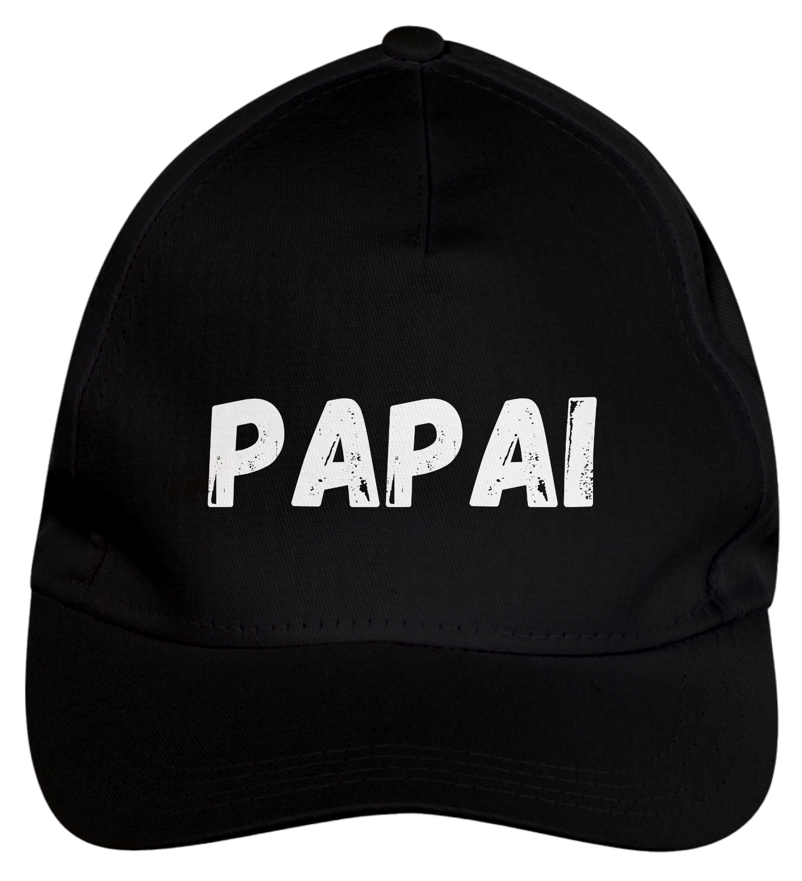 Boné do Papai Letra Branca de brim