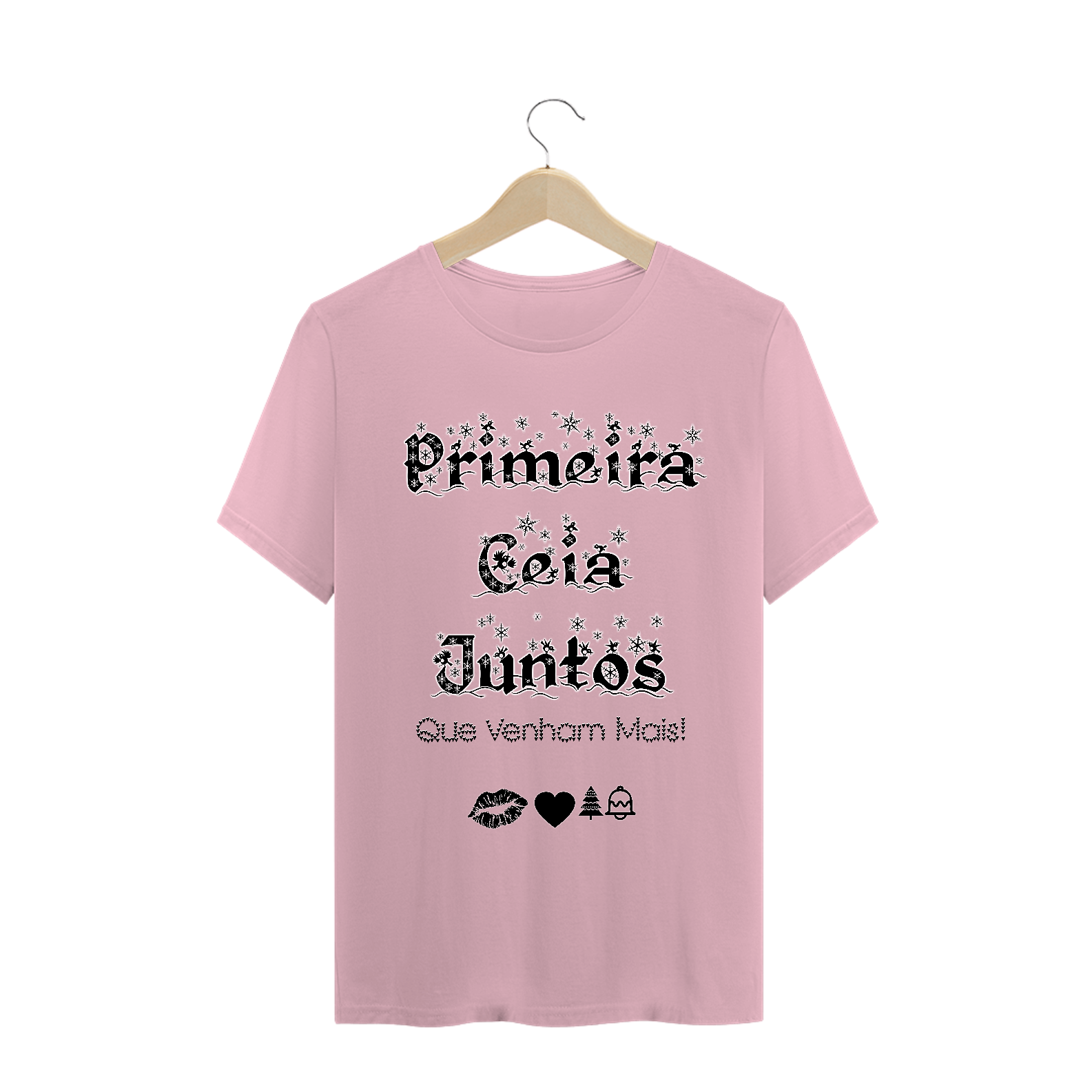 Camiseta Frase Primeira Ceia Juntos