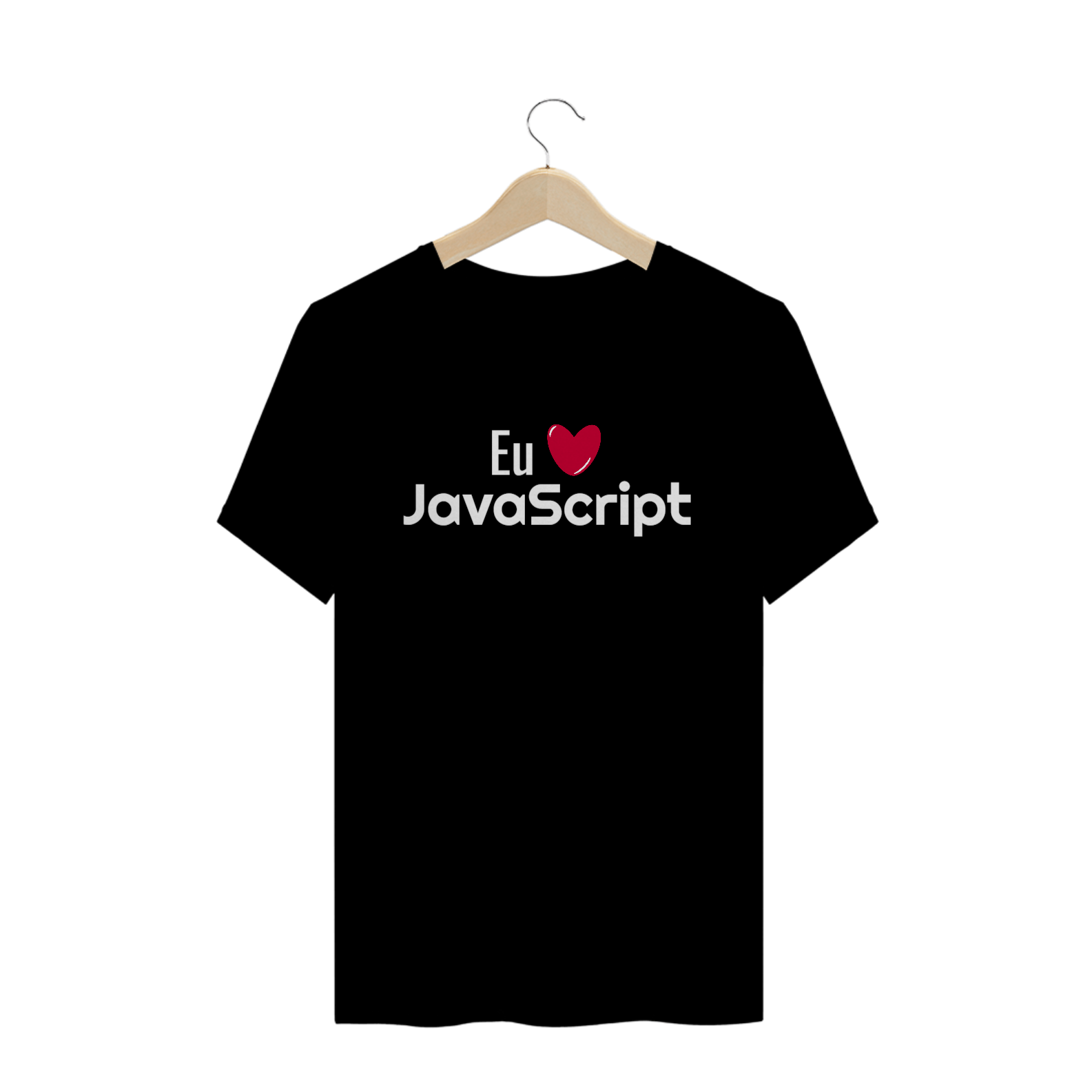 CAMISETA - EU AMO JAVASCRIPT (PRETO)