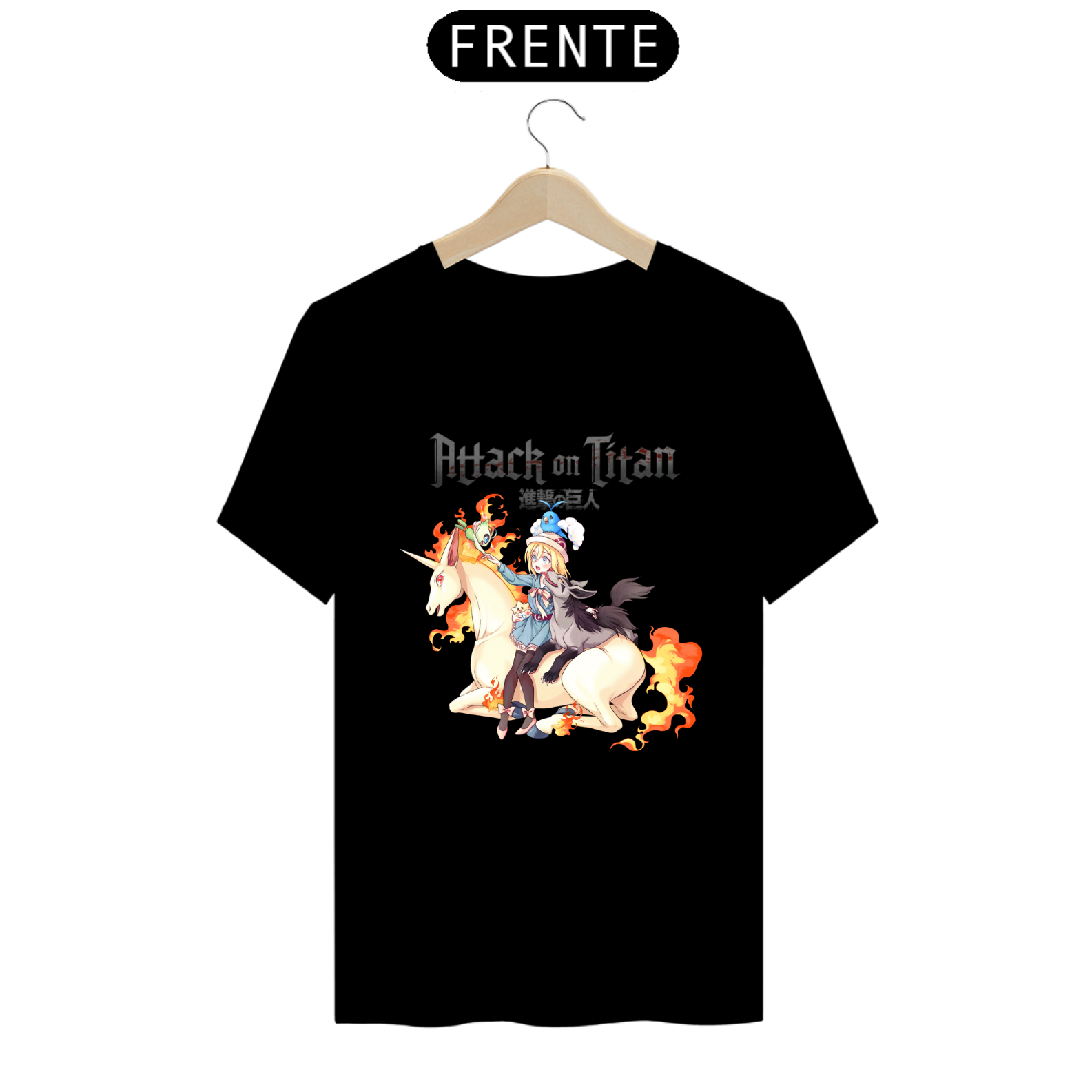 Camiseta - Pokémon x Attack on Titan Historia 