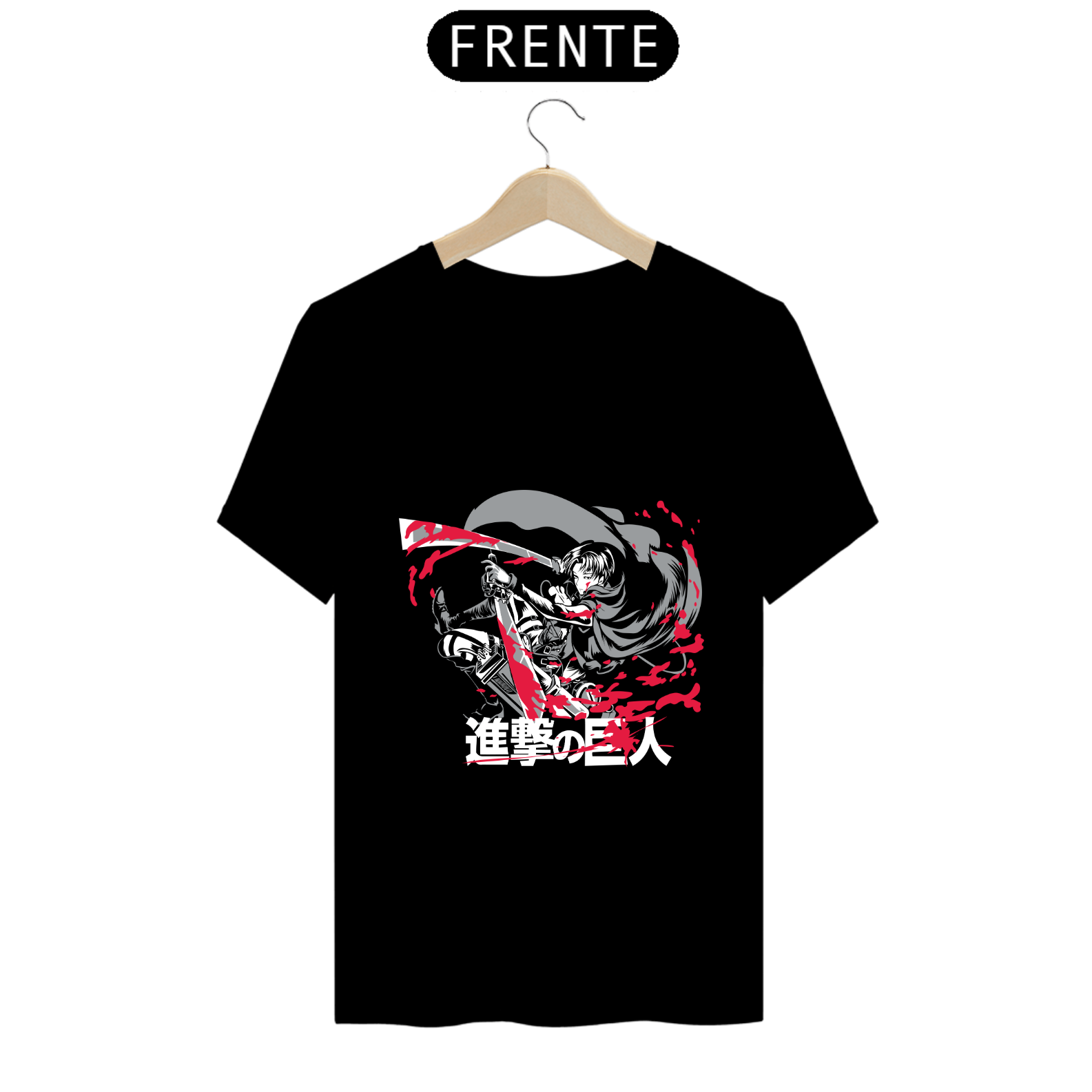 Camiseta - Levi Ackerman (Attack on Titan)