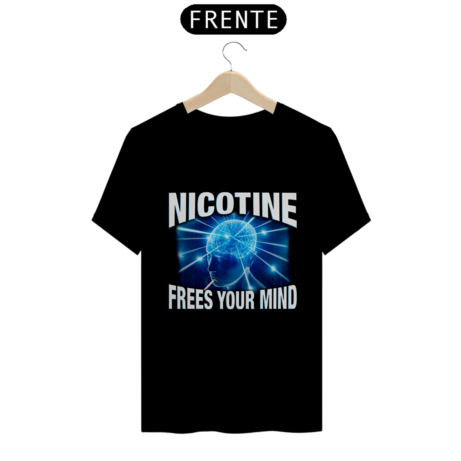 Camiseta - Nicotina Libera sua Mente