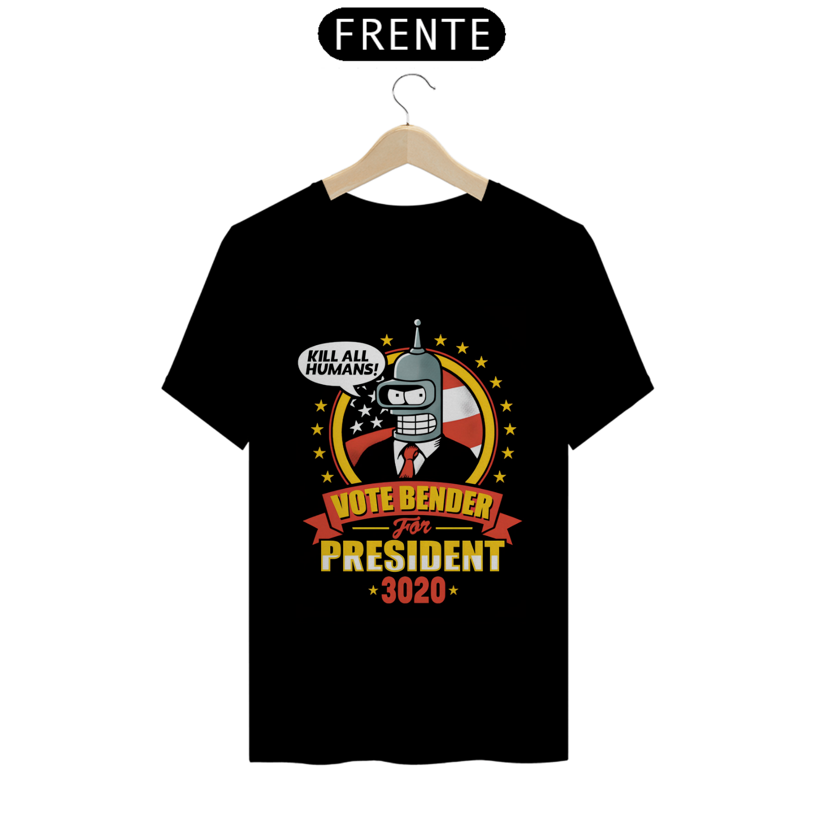 Camiseta - Vote Bender for President