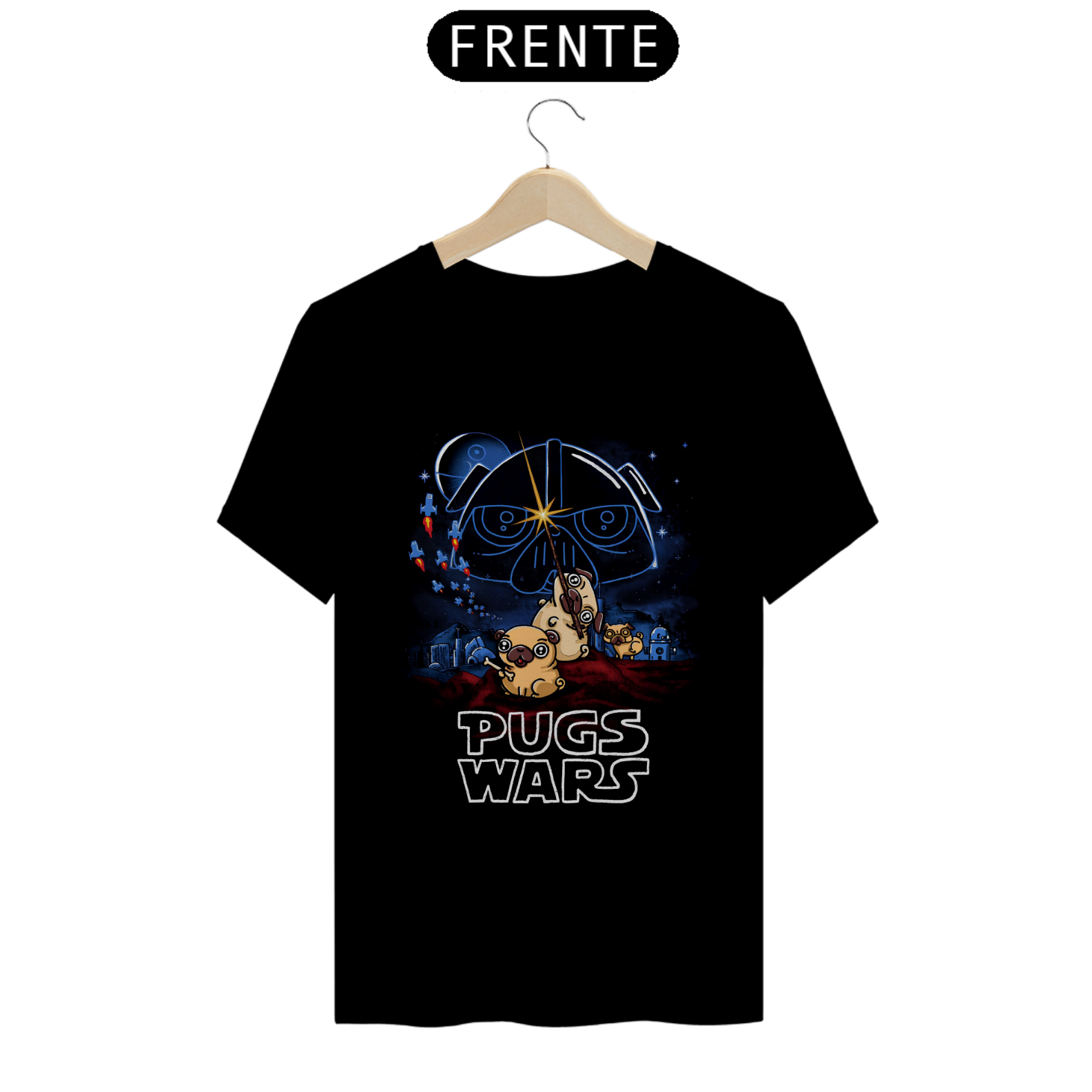 Camiseta - Pug Wars