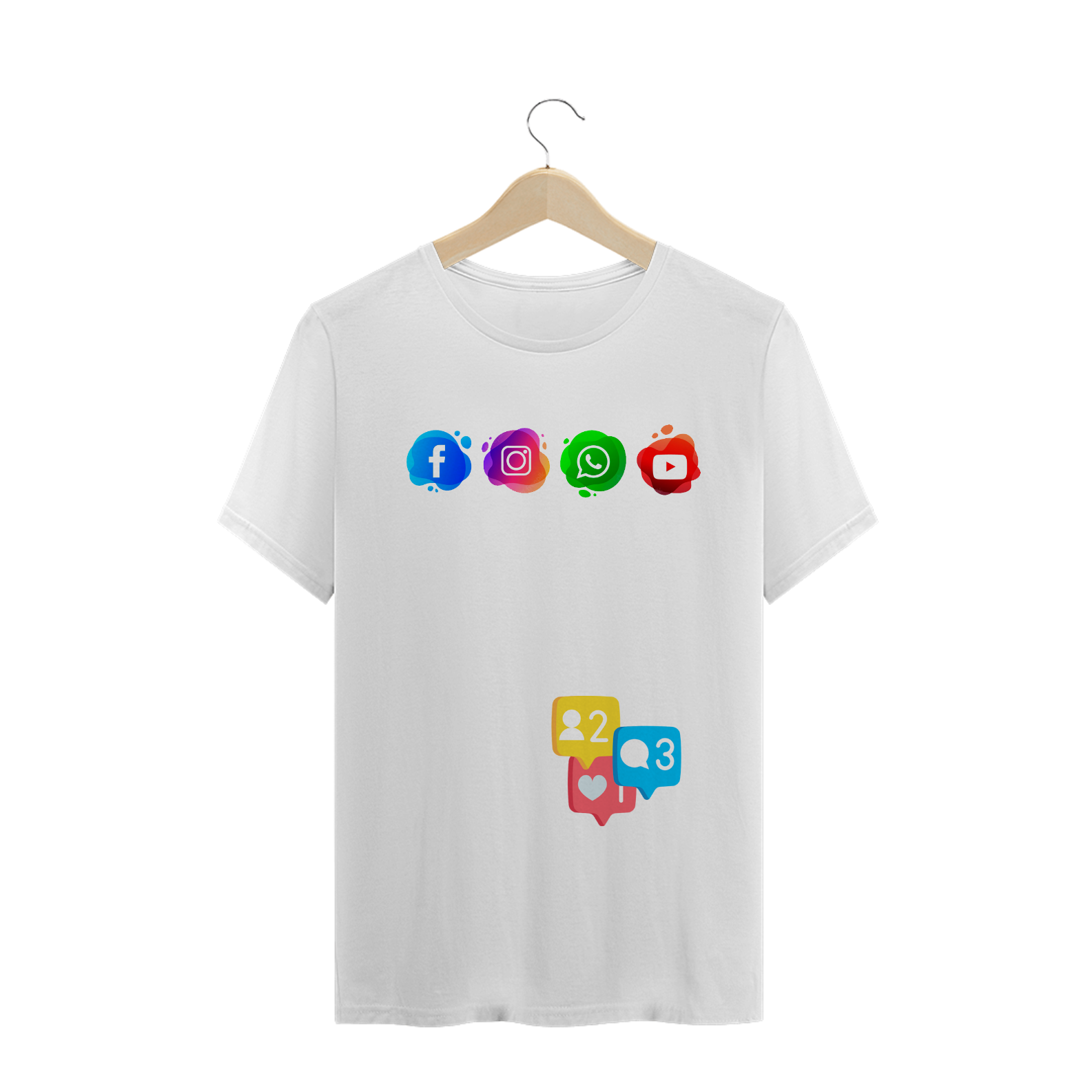 Camiseta redes sociais