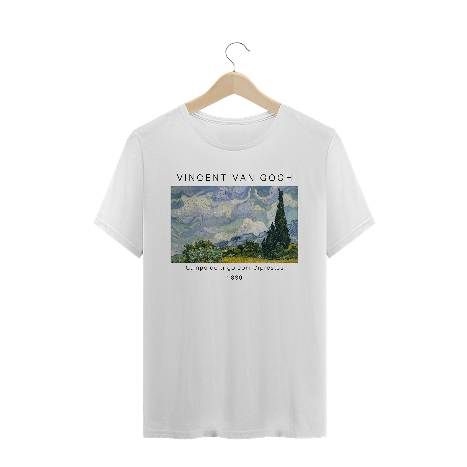 Nome do produto  Van Gogh - Campos de trigo com Cipreste