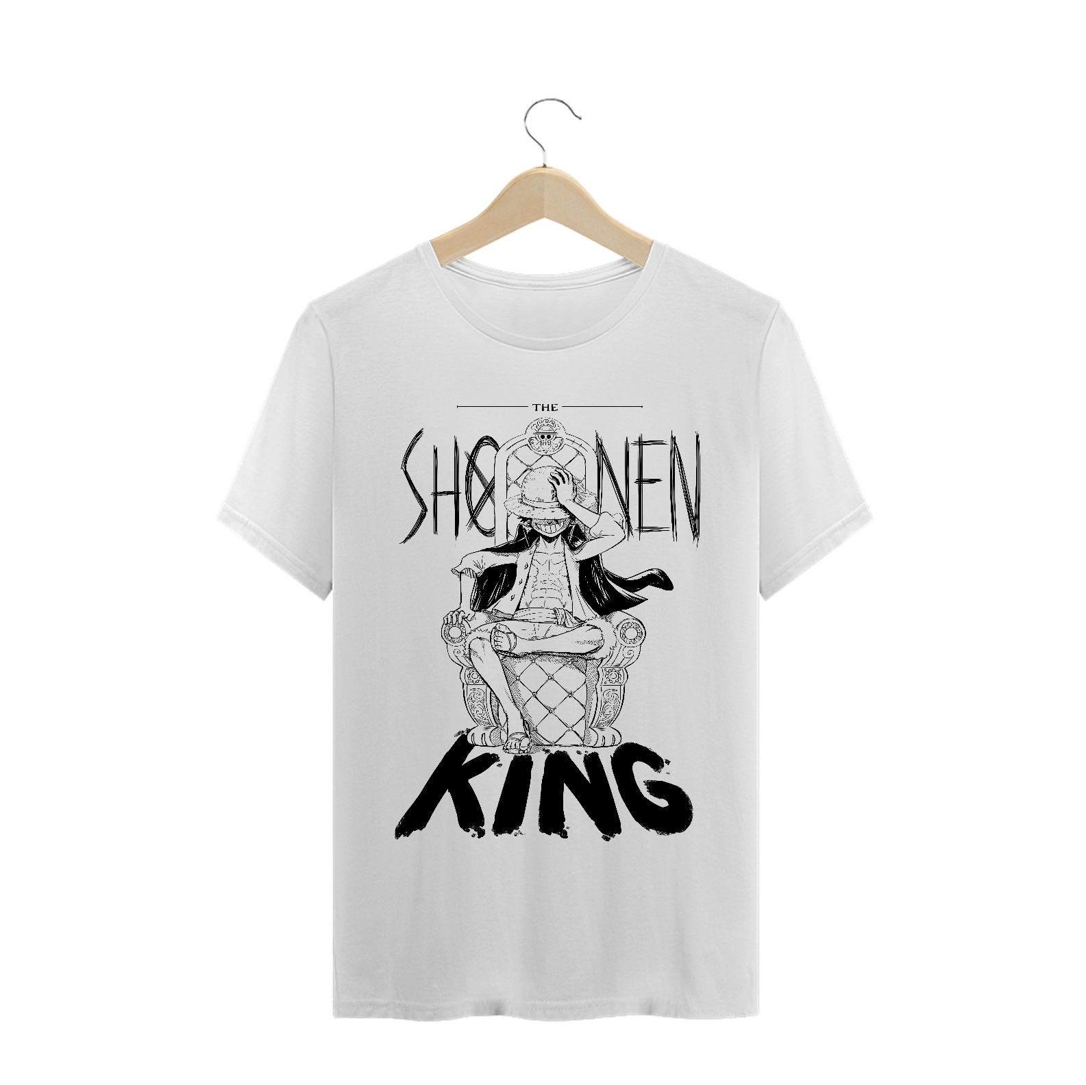 Nome do produto  One Piece - Luffy Rei (Classic Estampa Preta)