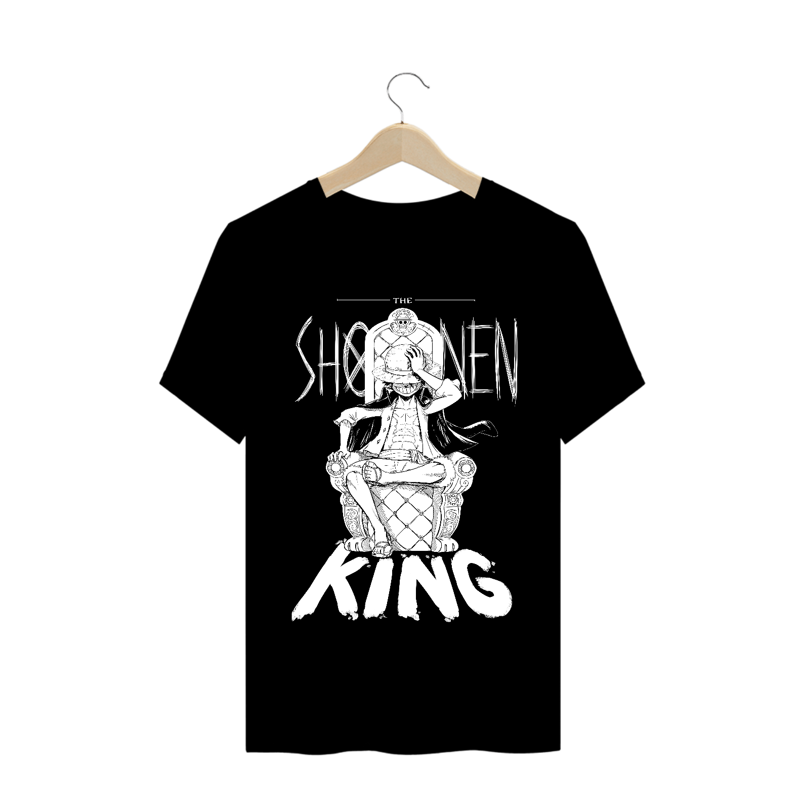 Nome do produto  One Piece - Luffy Rei (Classic Estampa Branca)