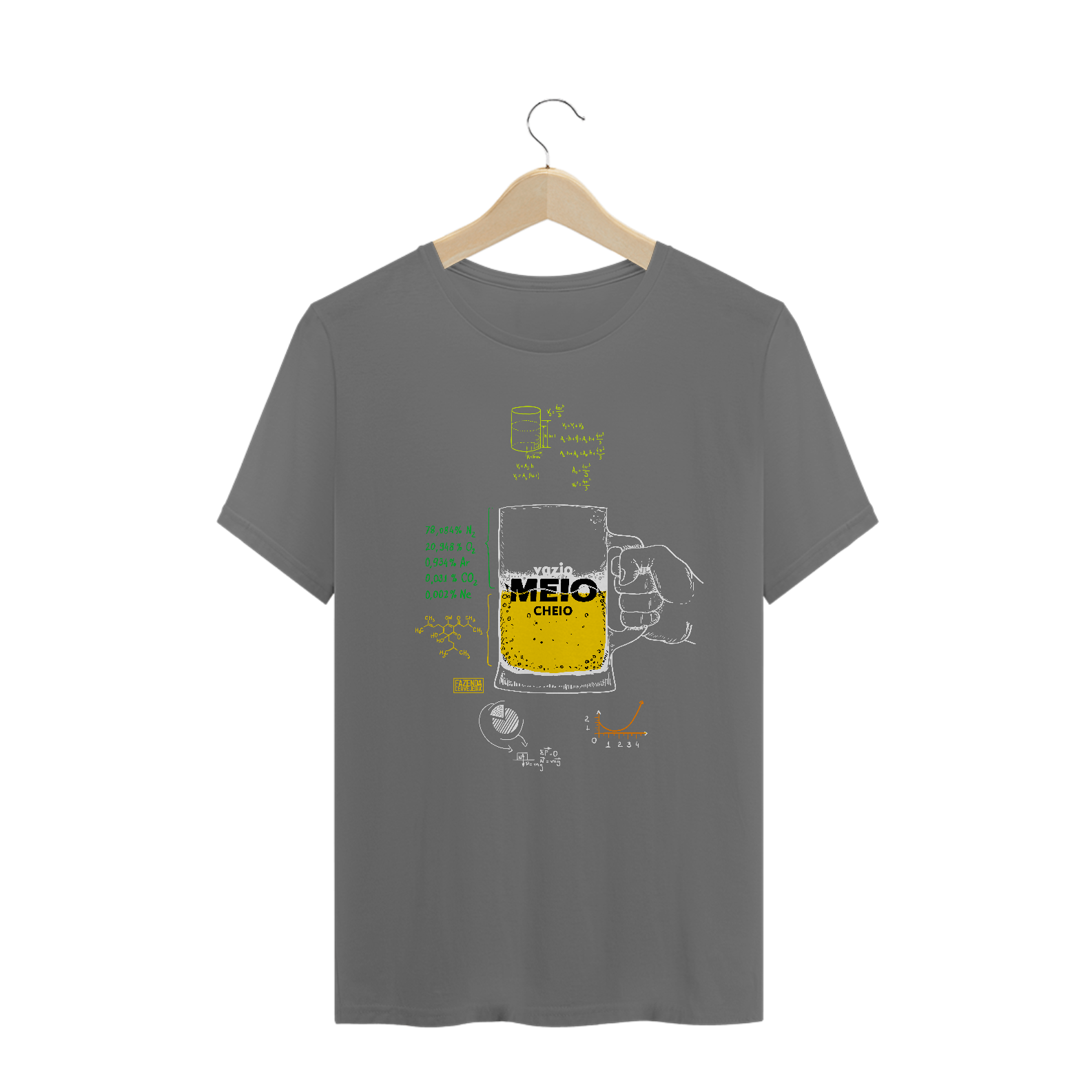 Camiseta Estonada - Meio cheio ou meio vazio