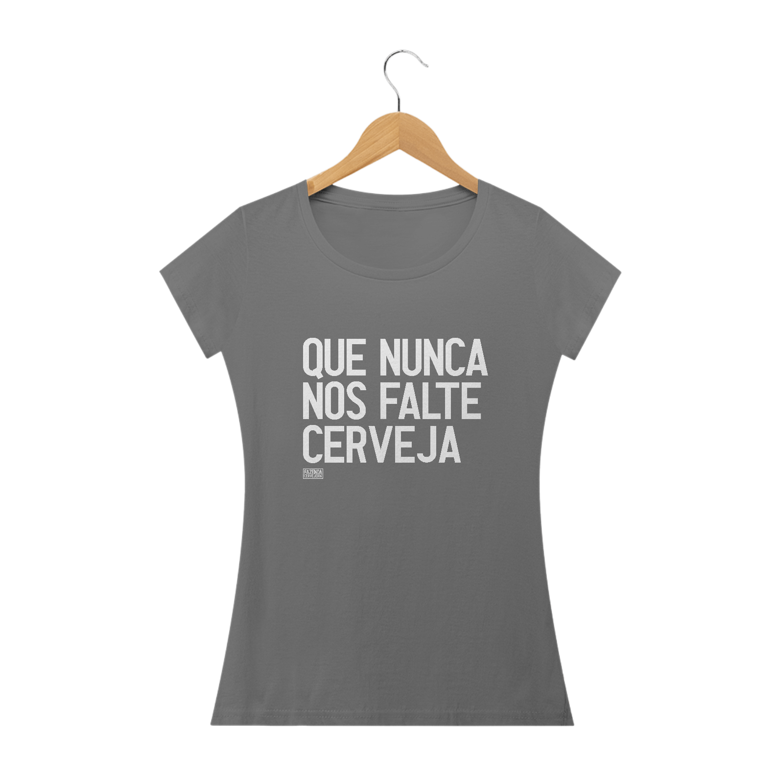 Camiseta Baby Long Estonada - Que nunca nos falte cerveja