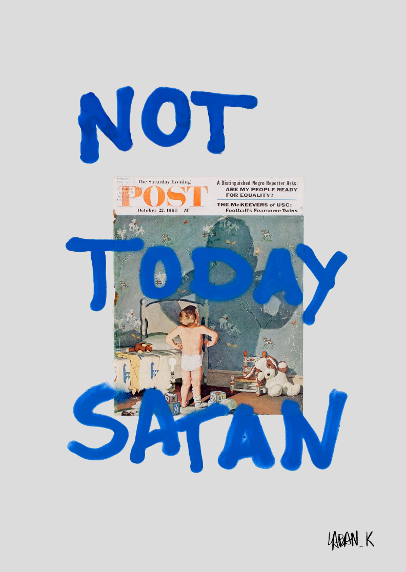 Poster Art A1 - Not Today Satan