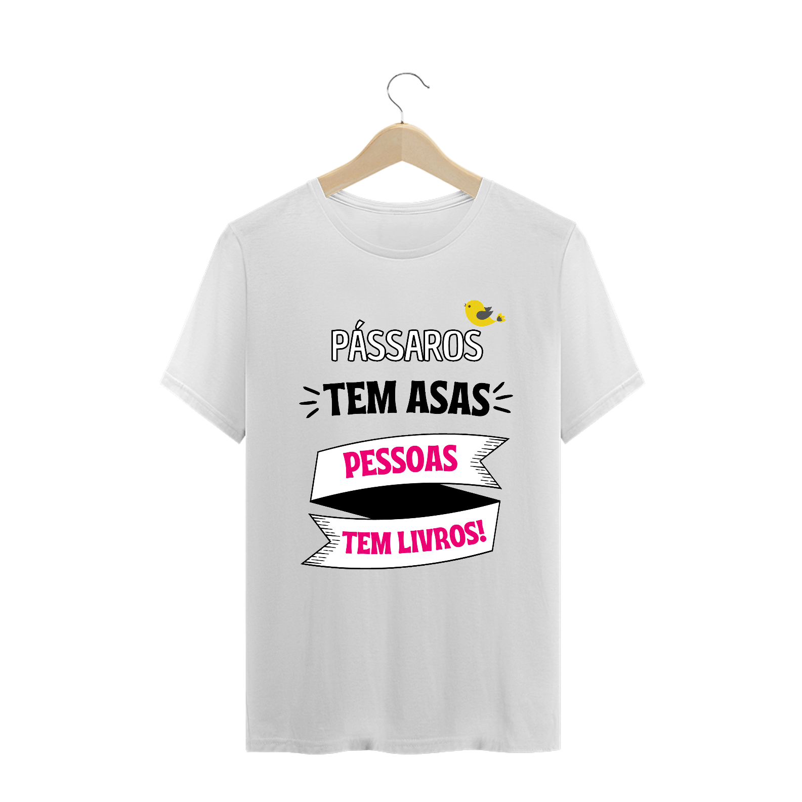 Nome do produto  Camisa - PÁSSAROS E LIVROS