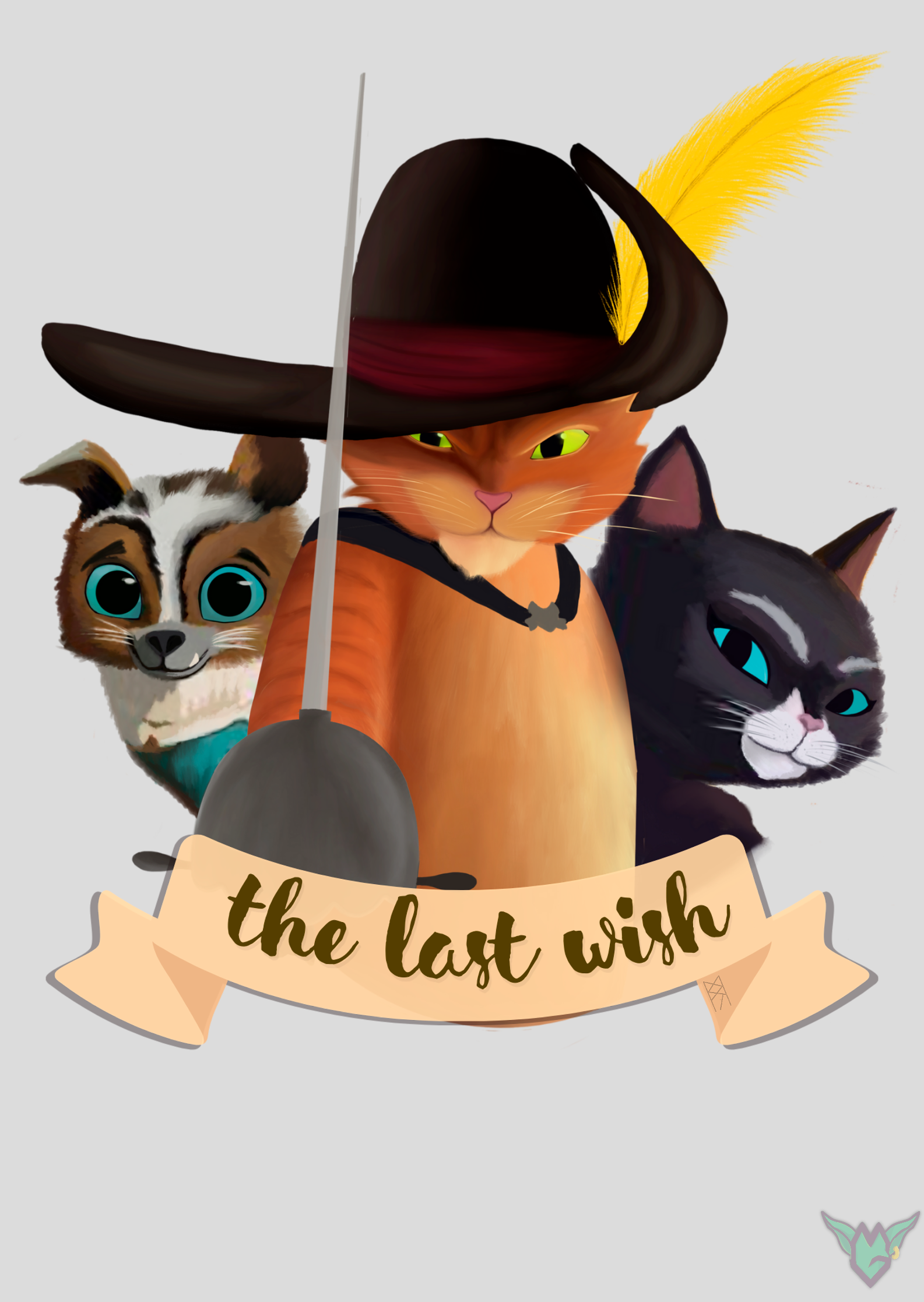 Pôster Gato de Botas - The Last Wish - Arte by: @digitaldascaverna