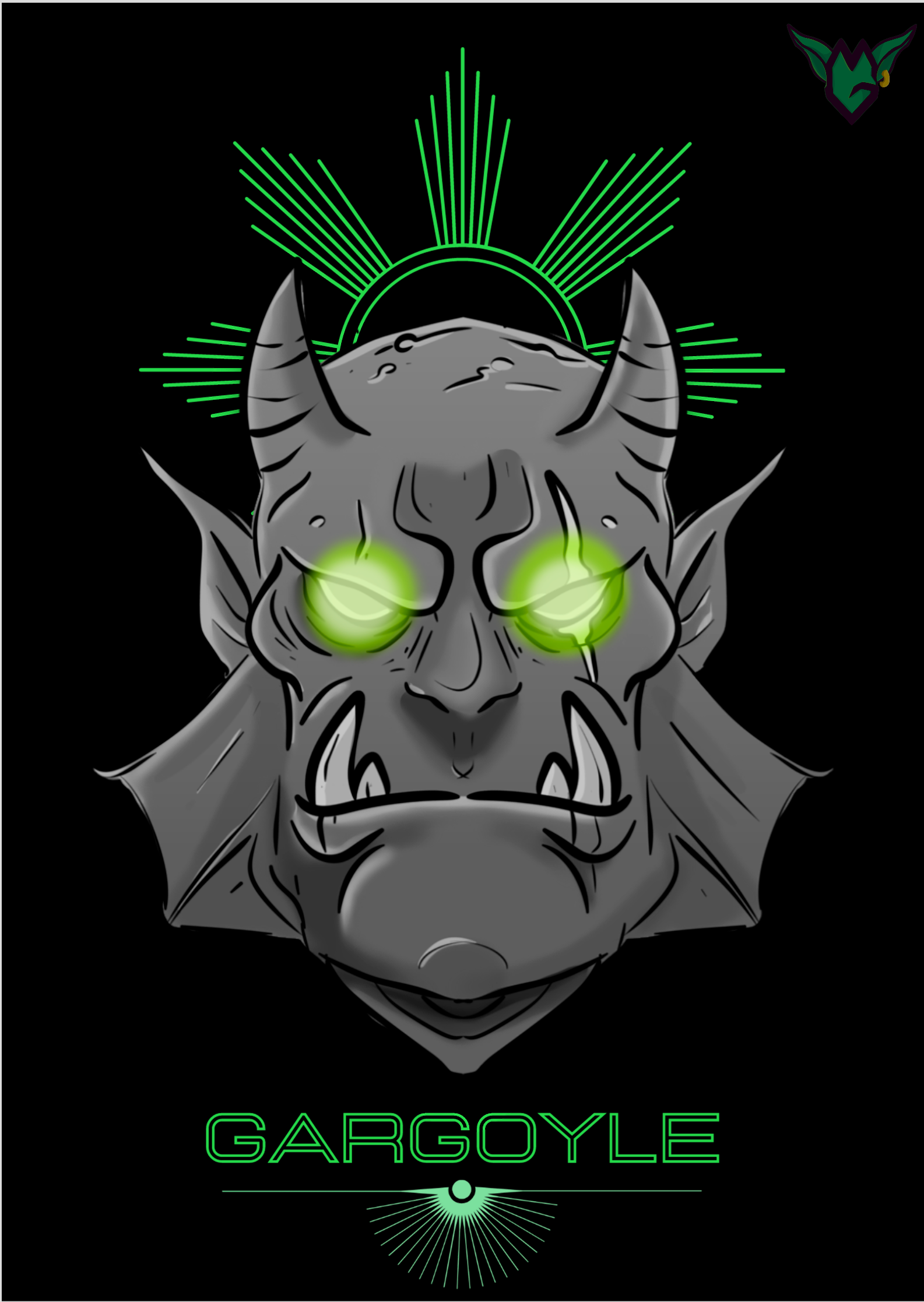 Pôster Gárgula - Arte By: @deivolart