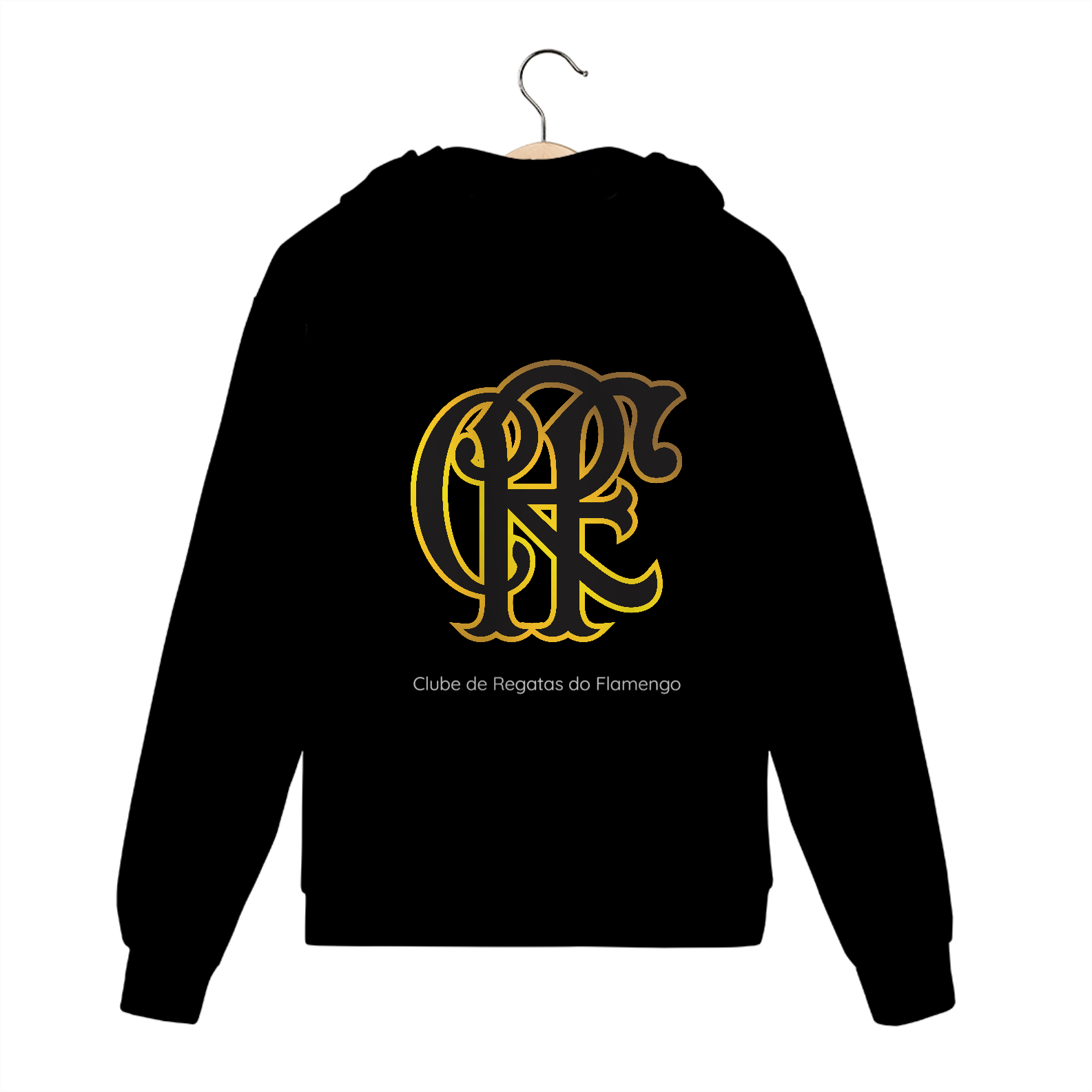 Moletom com Zíper - CRF Dourado Flamengo