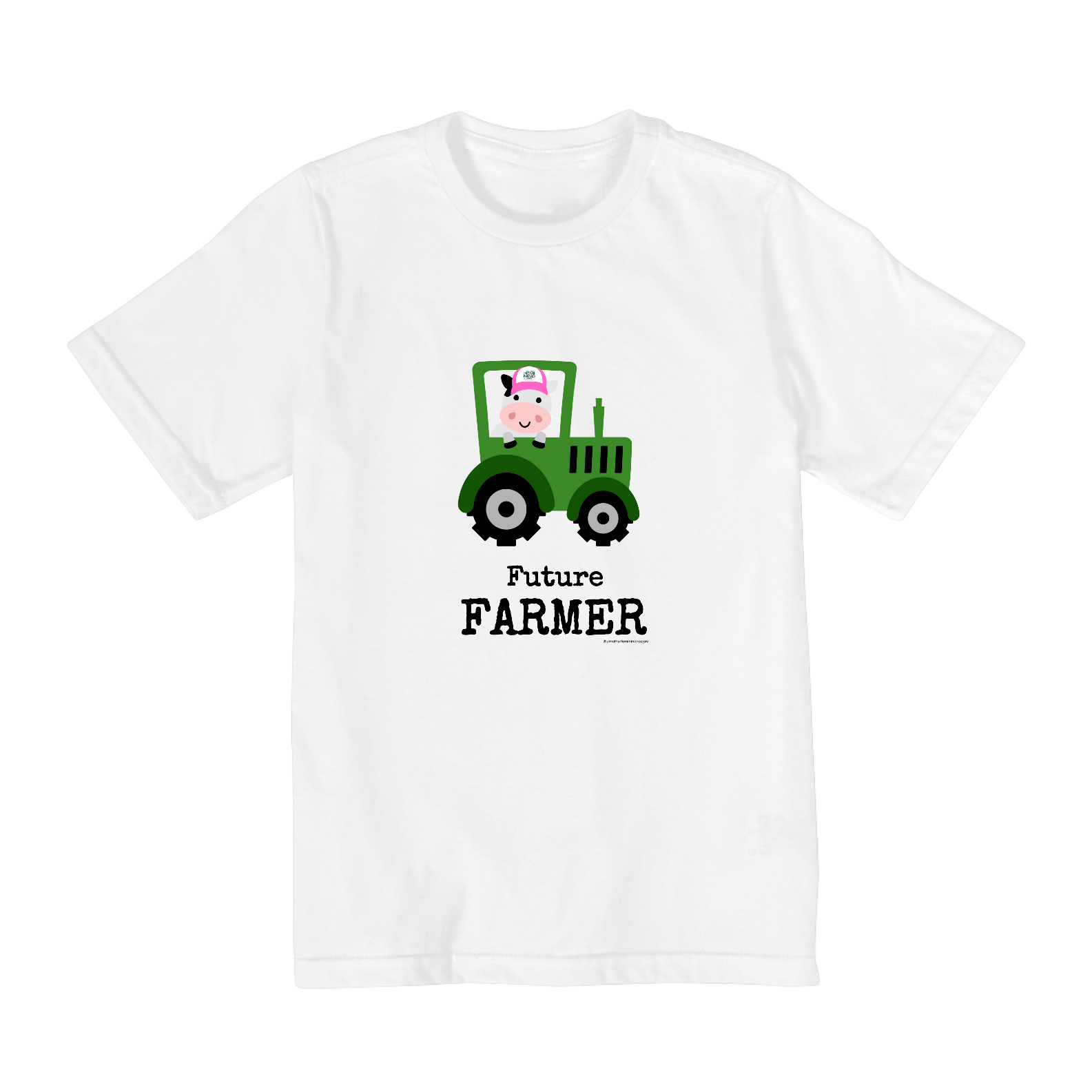 Camiseta Infantil (2 a 8 anos) Futura Fazendeira #umolharfemininonoagro