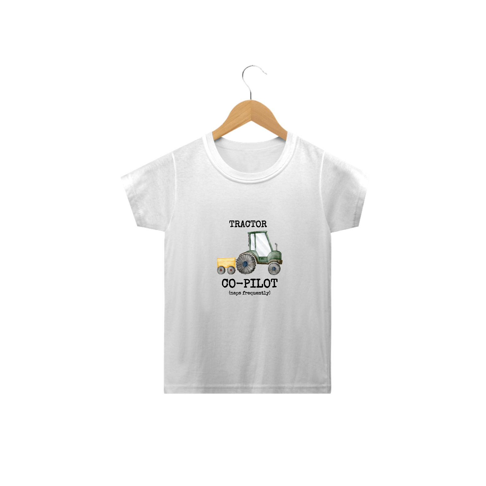 Camiseta Infantil - COPILOTO PREGUIÇA (cochilos frequentes)