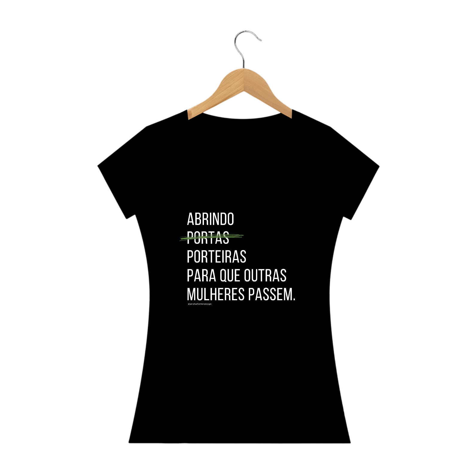 CAMISETA BABY LONG PROPÓSITO #UMOLHARFEMININOAGRO