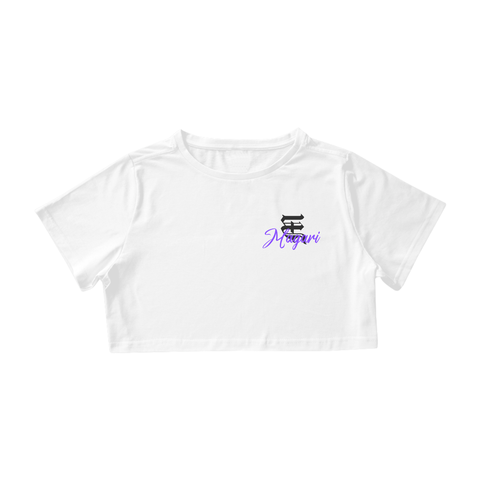 Cropped Caligrafia e Logo