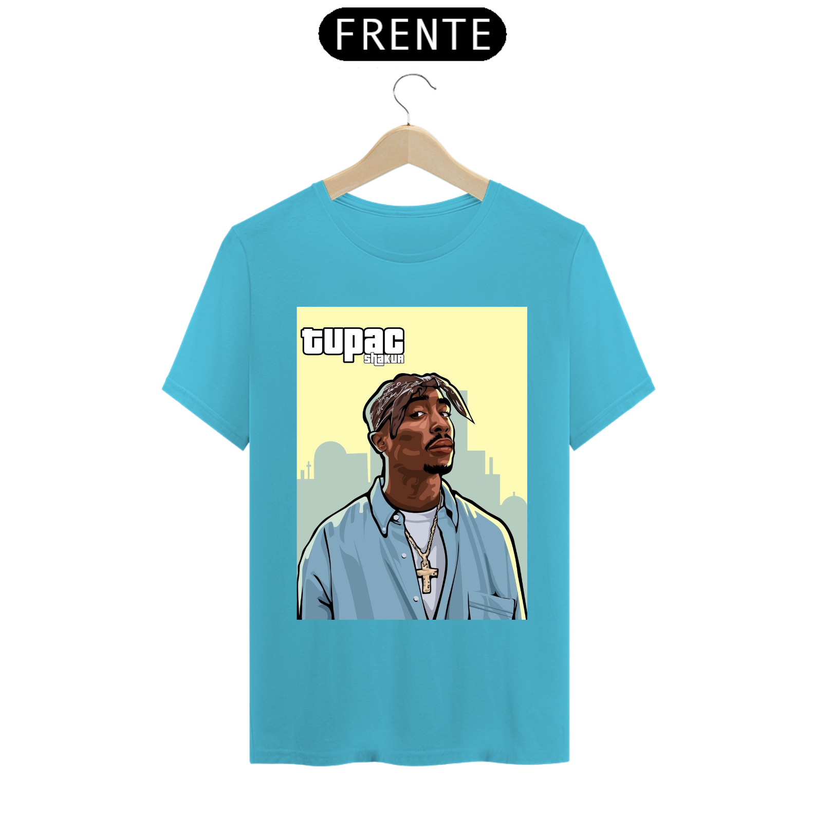 Nome do produto: Camiseta 2Pac Shakur GTA San Andreas
