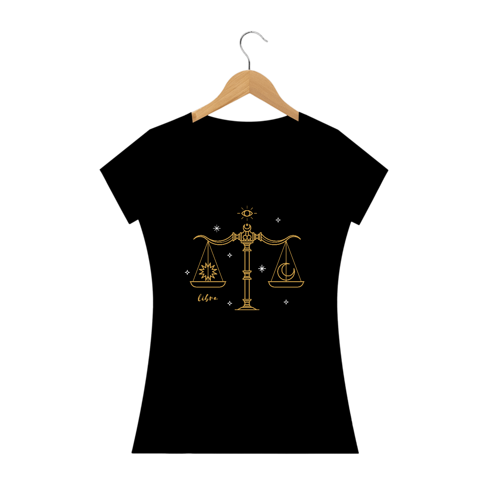 Camiseta Baby Look Long Signos Libra