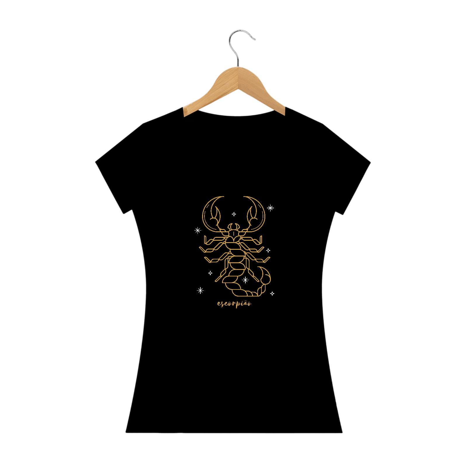 Camiseta Baby Look Long Signos Escorpião