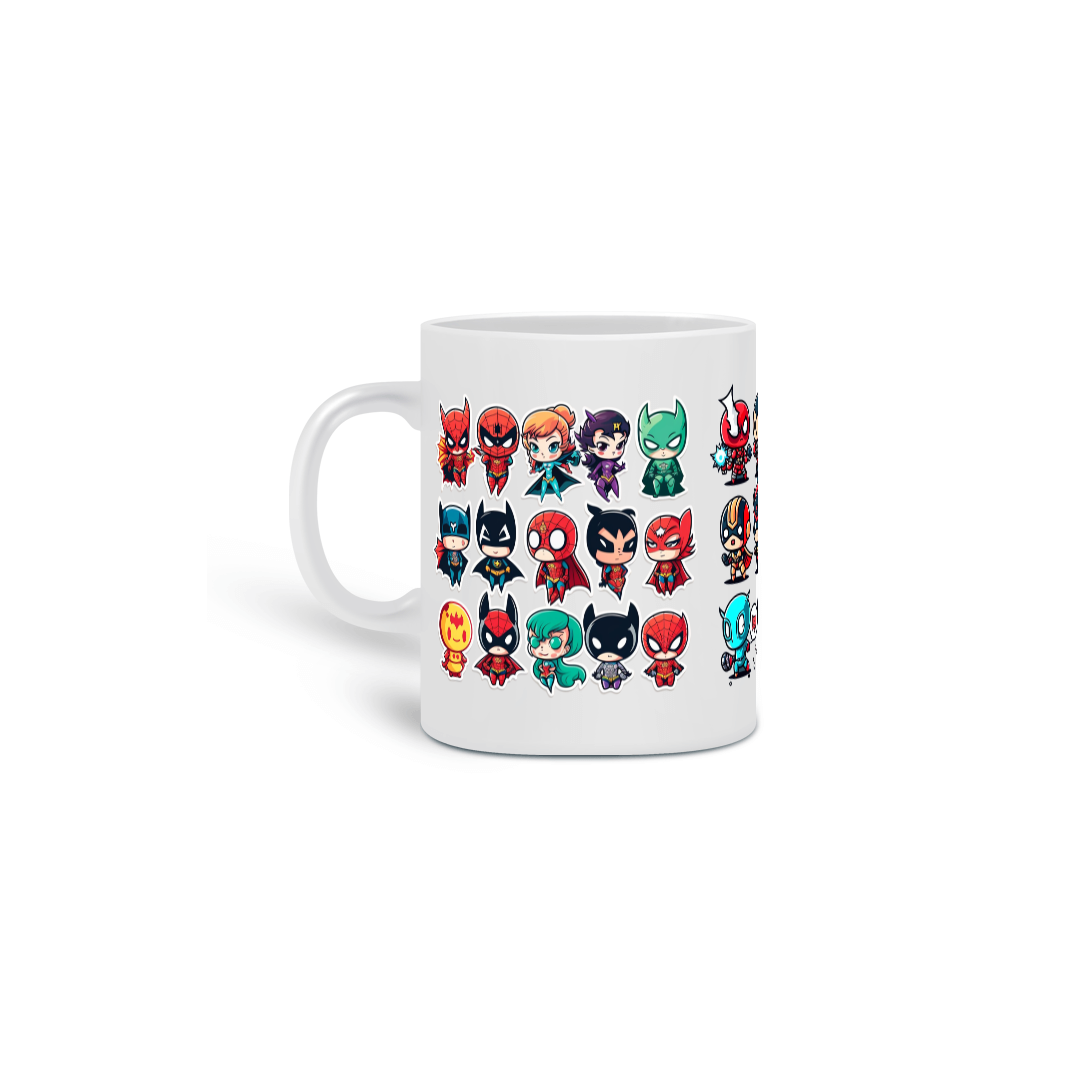 Caneca Super Heros Cute