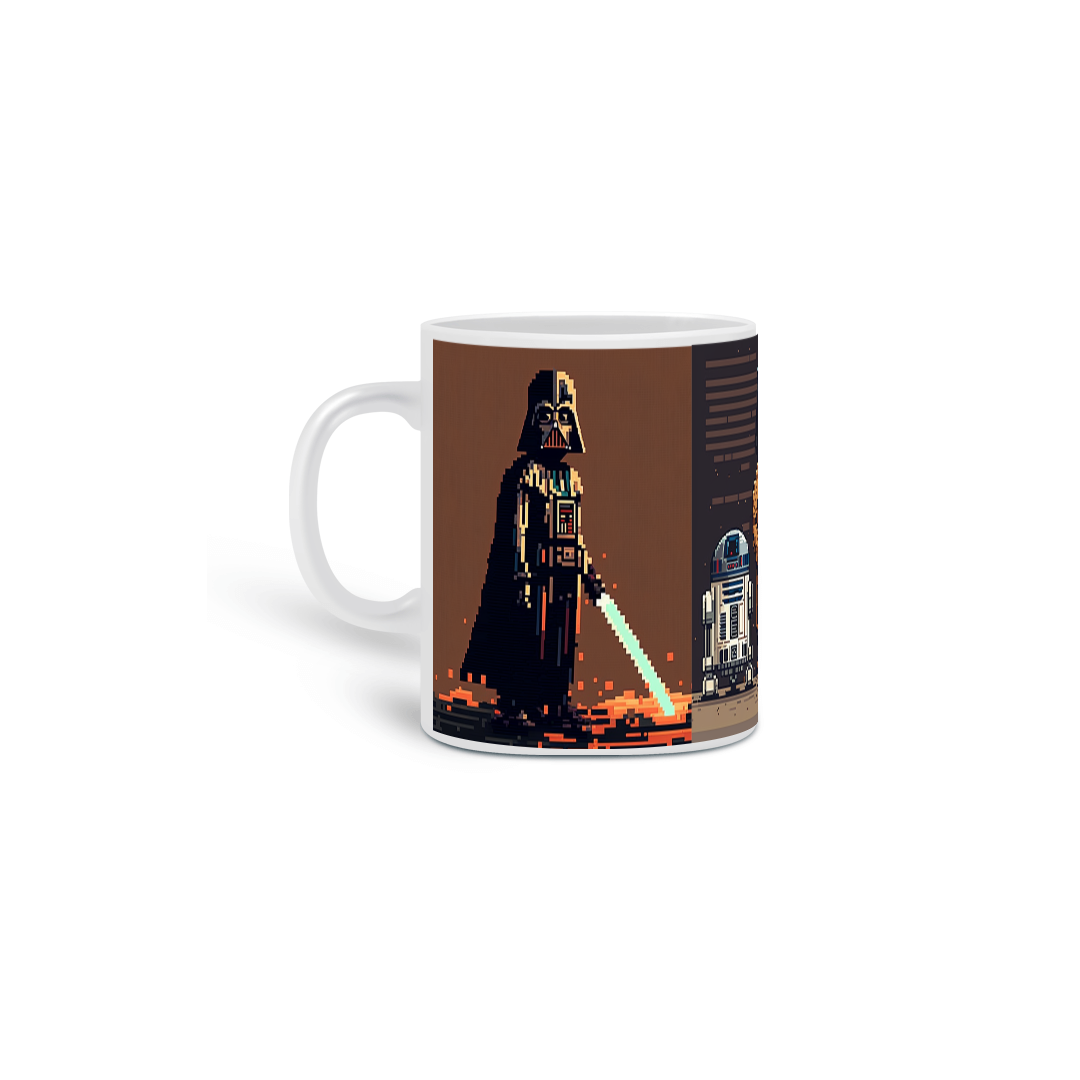 Caneca Star Wars Arte Pixel