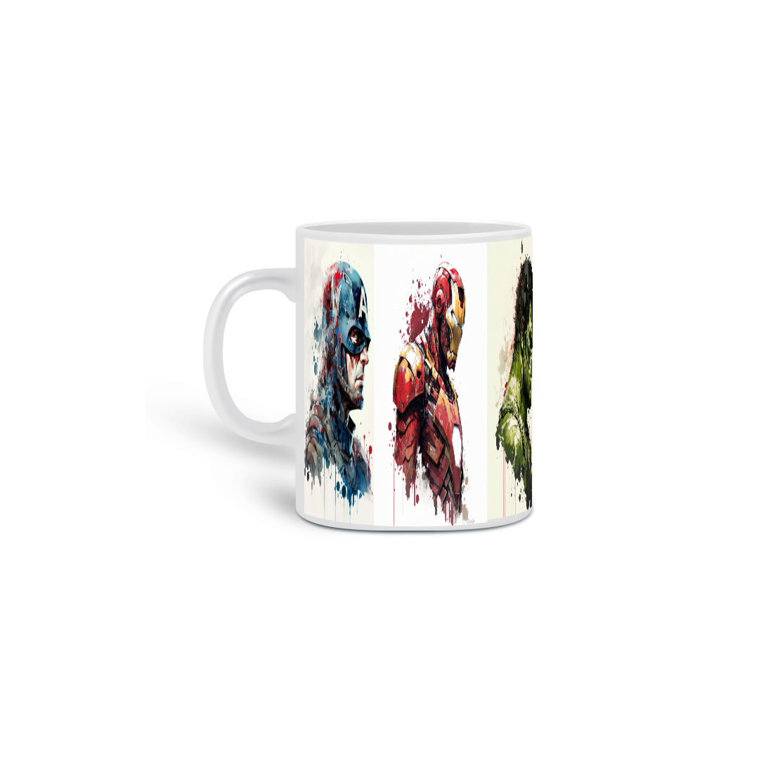 Caneca Avengers Abstract Arte