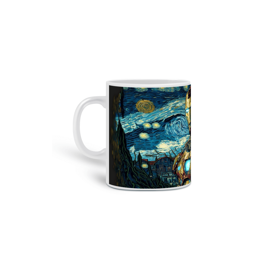 Caneca Iron Man Style Van Gogh