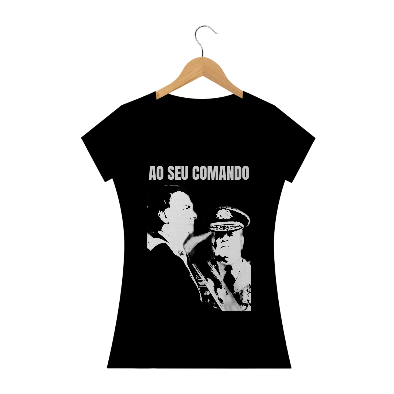 CAMISETA FEMININA AO SEU COMANDO BABY LOOK