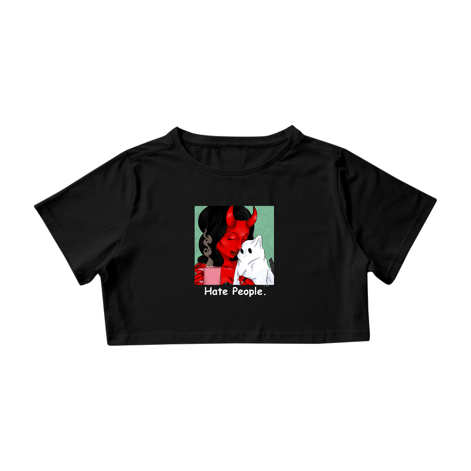Nome do produto  Cropped Hate People O1