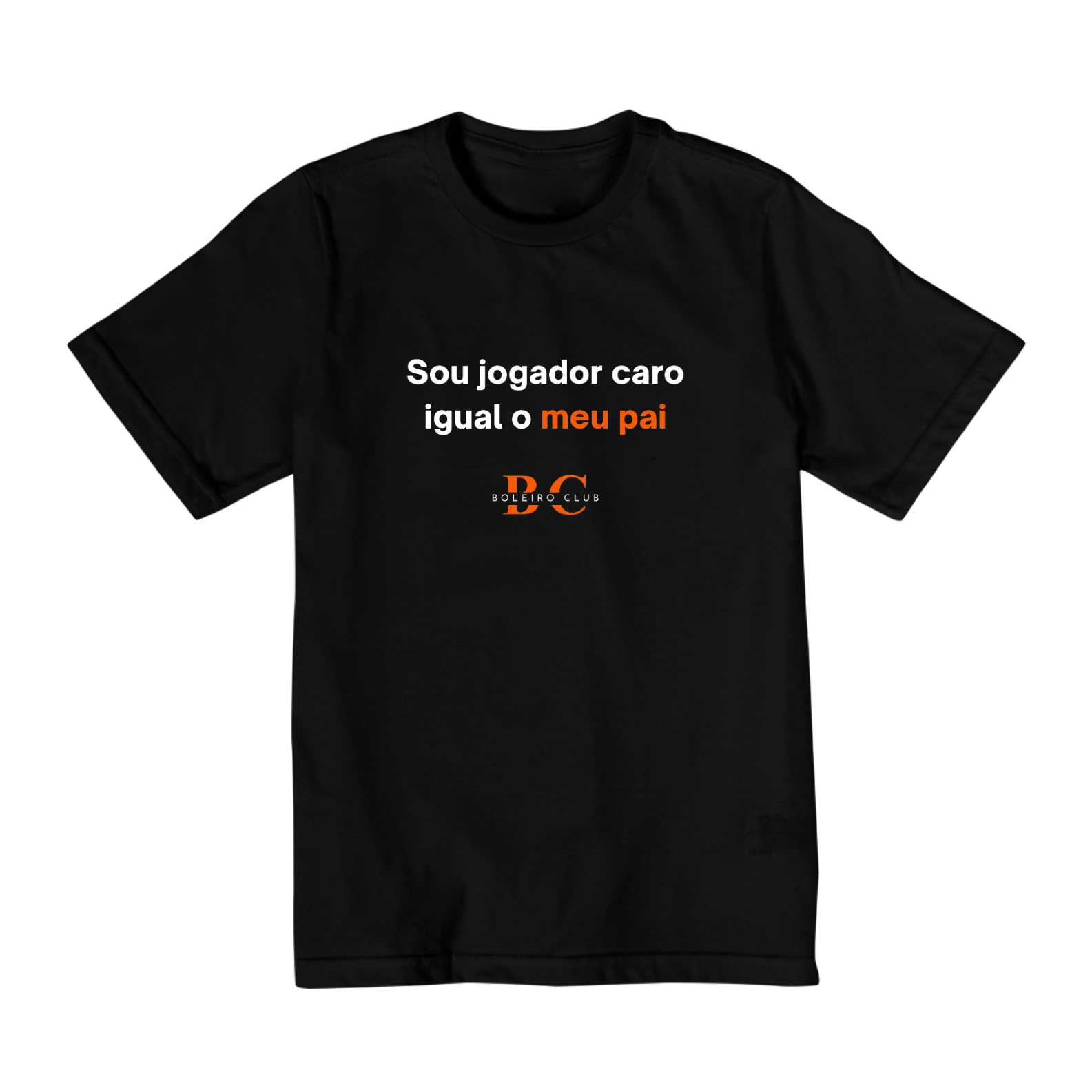 Camiseta infantil - Sou jogador caro igual o meu pai