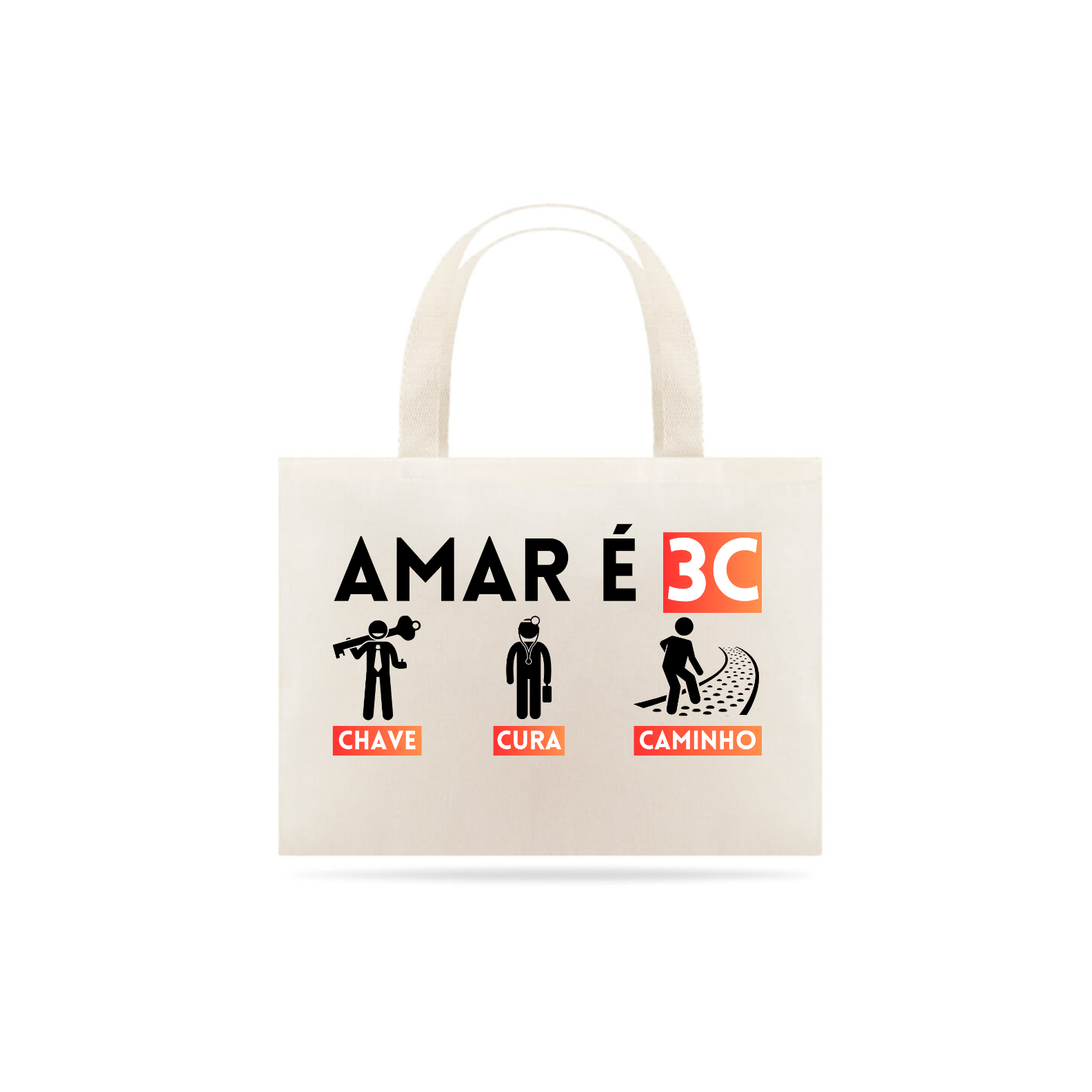 Ecobag grande - Amar é 3C