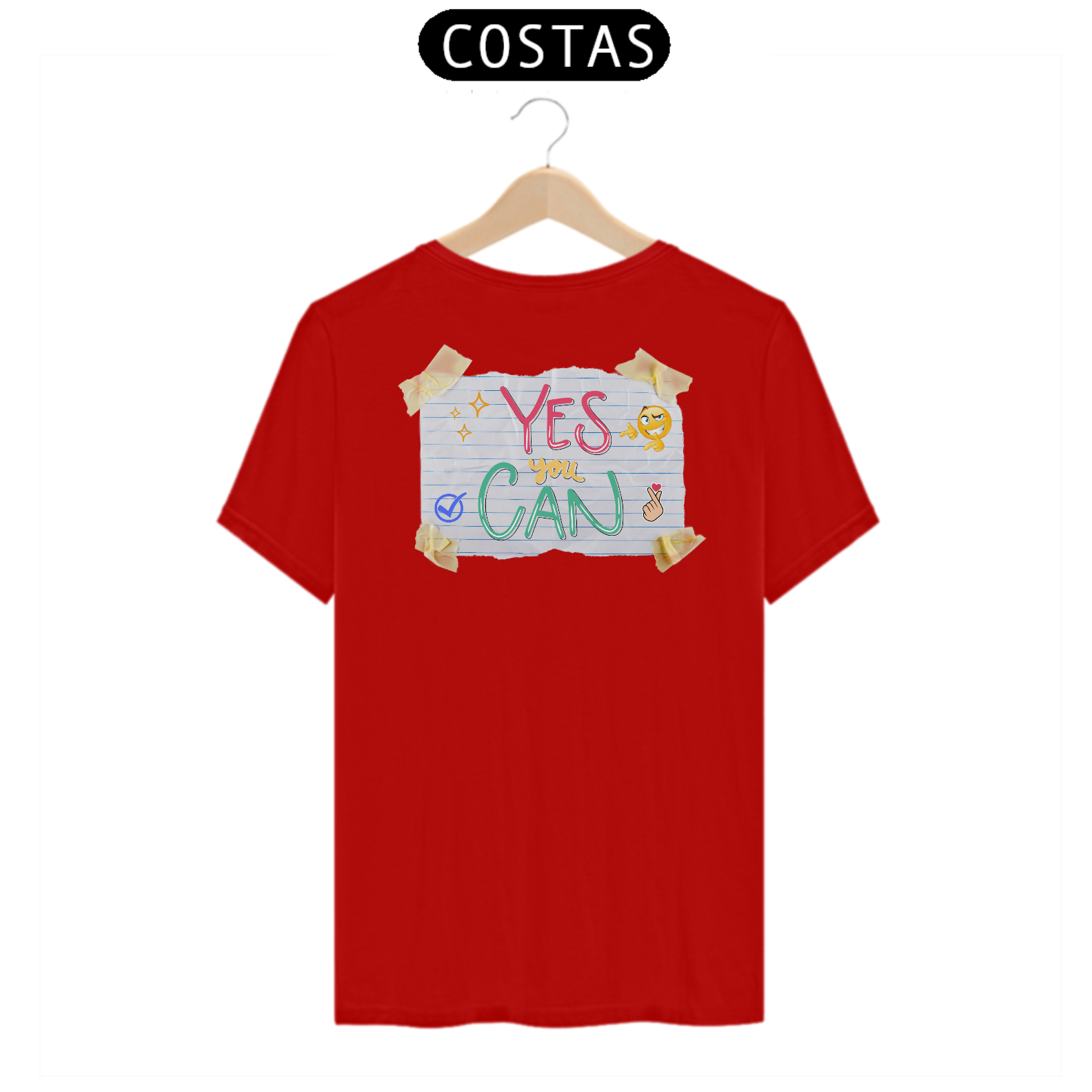 Yes you can (Sim, você pode) - Estampa nas costas