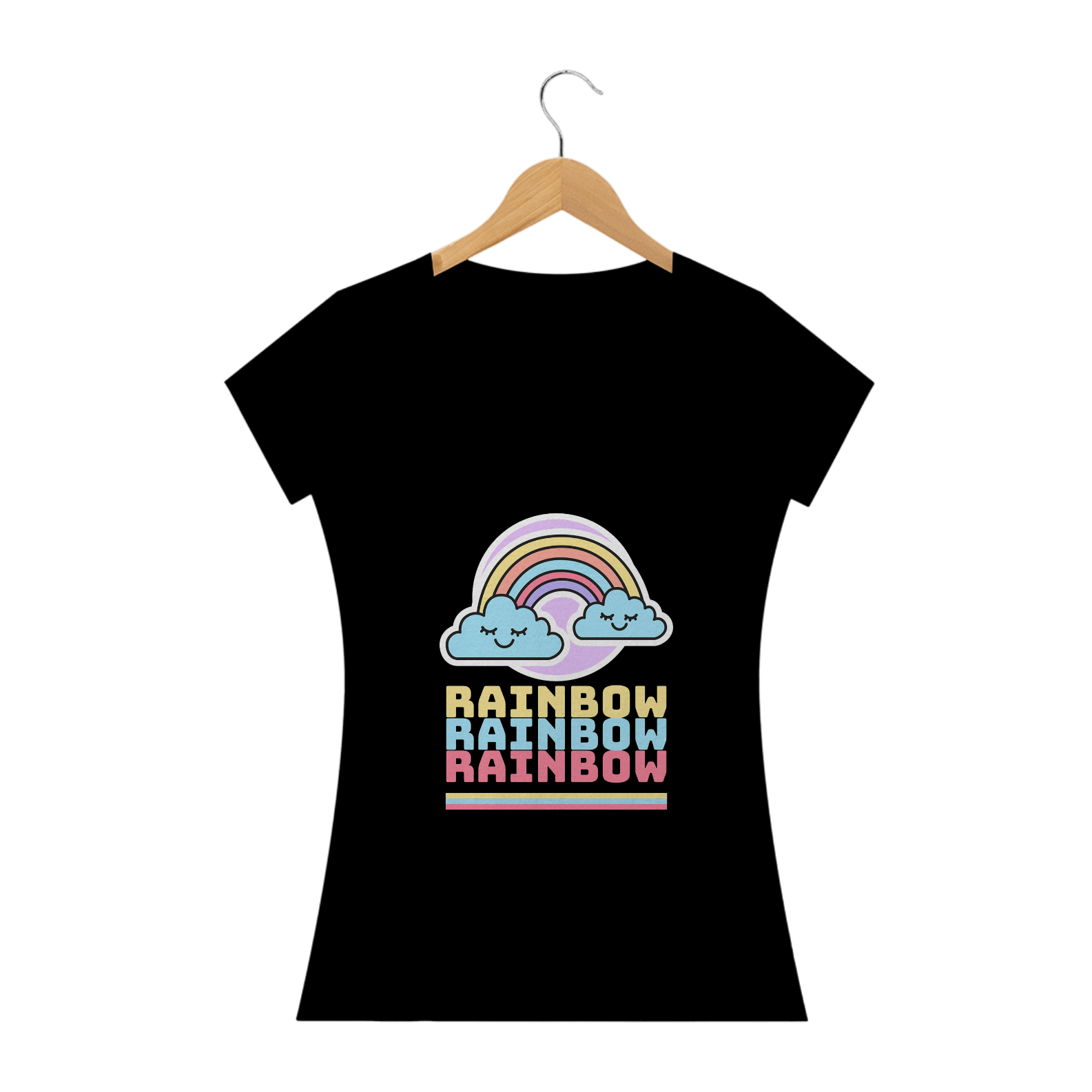 T-shirt baby long Rainbow