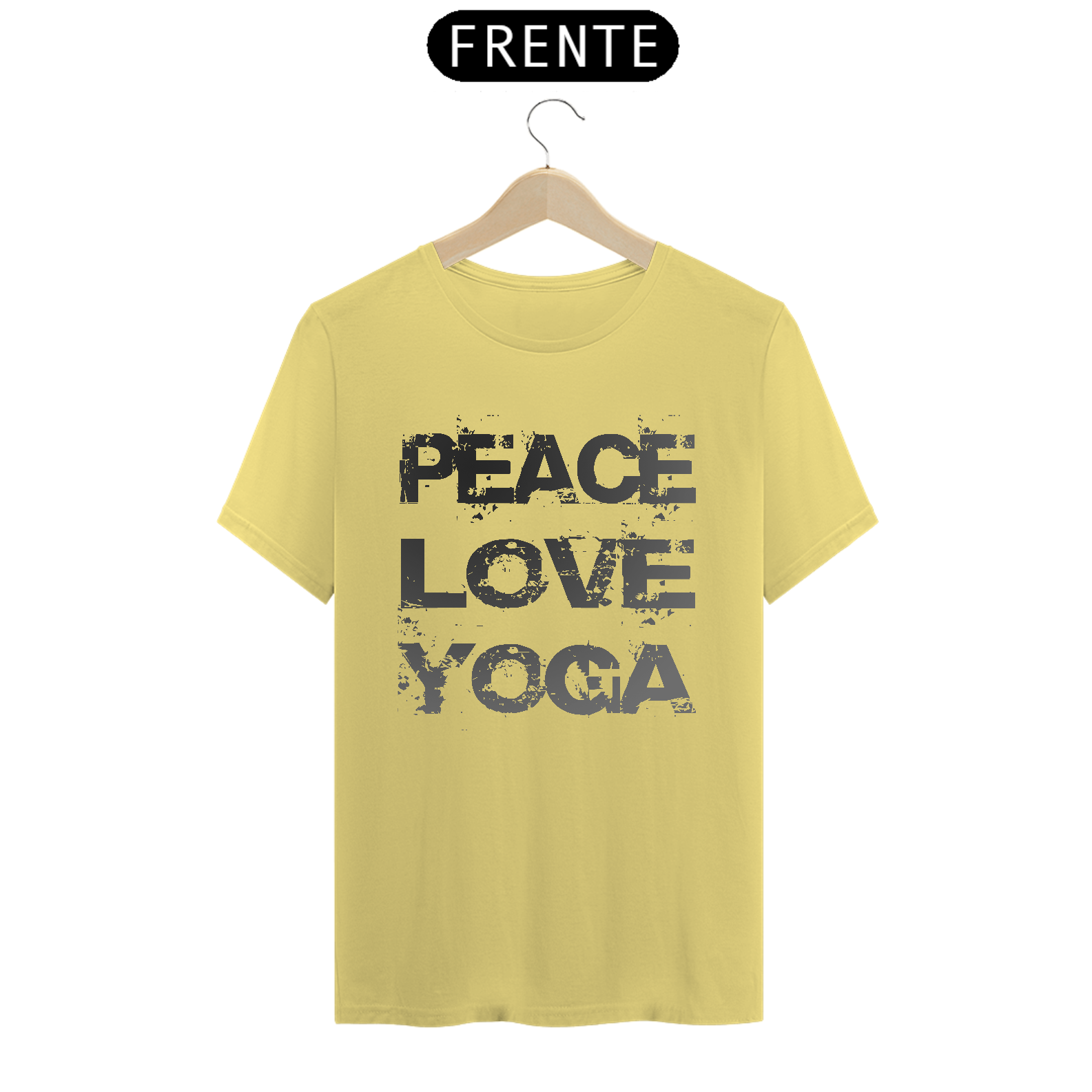 Camiseta Masculina Peace Love Yoga