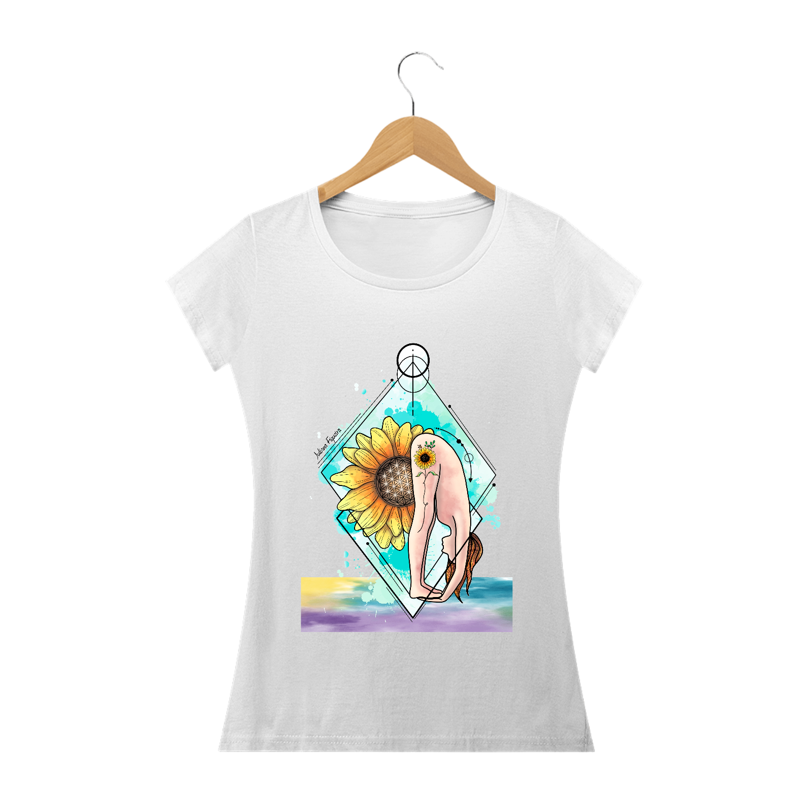 Baby Long Ilustração Yoga Trilhar