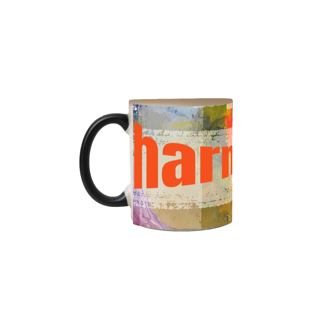 Palavra escrita em Xícara - harmonia