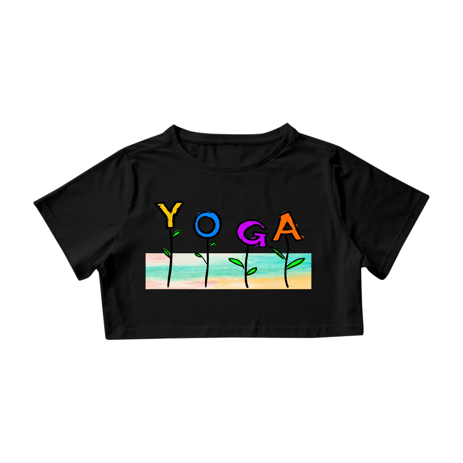 Camisa Cropped feminina