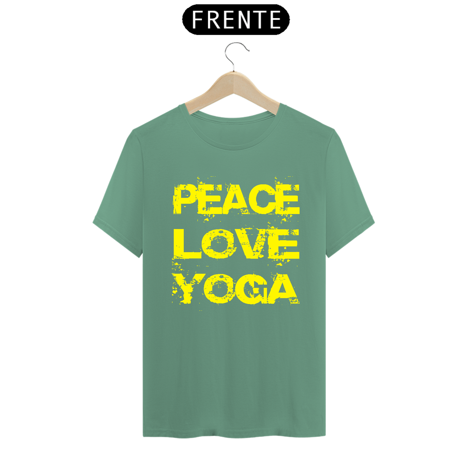 Camiseta Masculina Peace Love Yoga