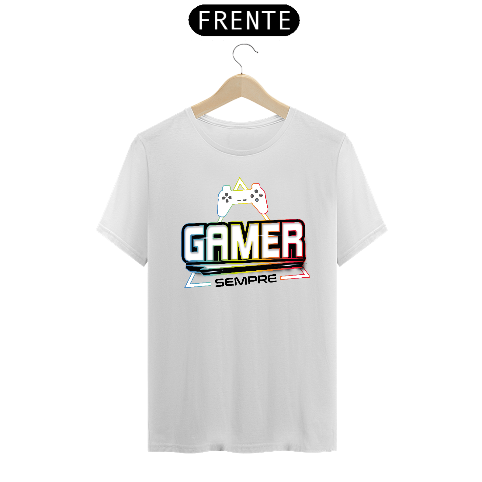 Nome do produto  Camiseta Gamer SEMPRE Cores claras