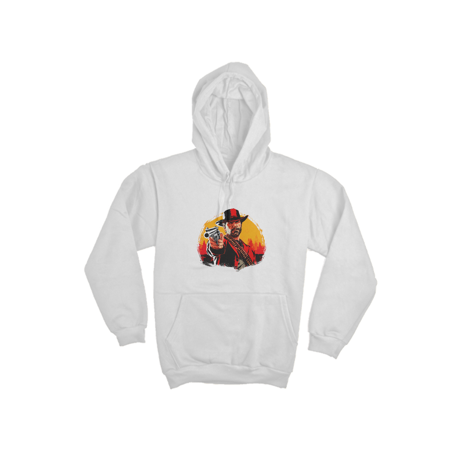 Nome do produto  Moletom Canguru Red Dead 2 preta, cinza ou branca