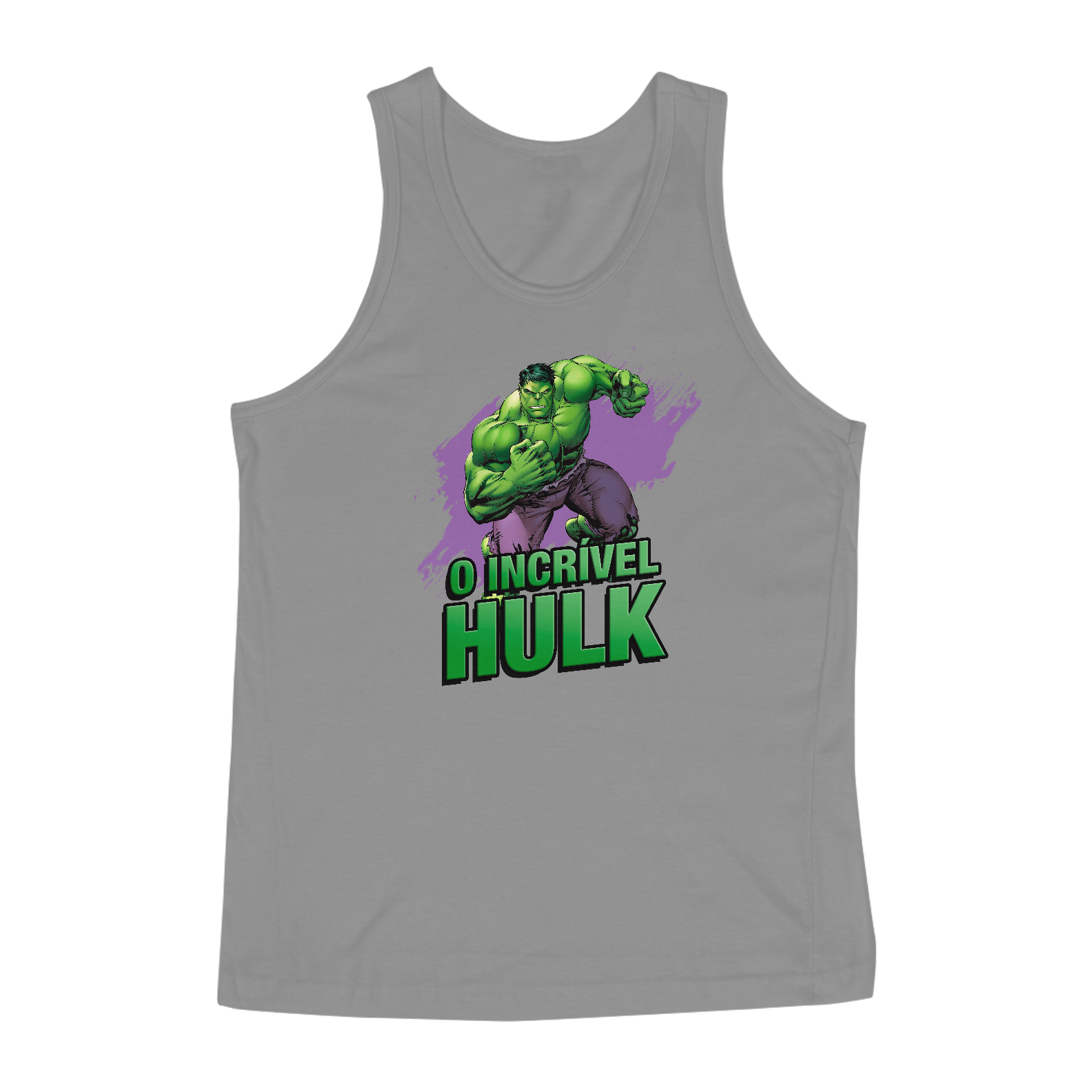 Nome do produto  Regata o incrível Hulk preto, branco ou cinza